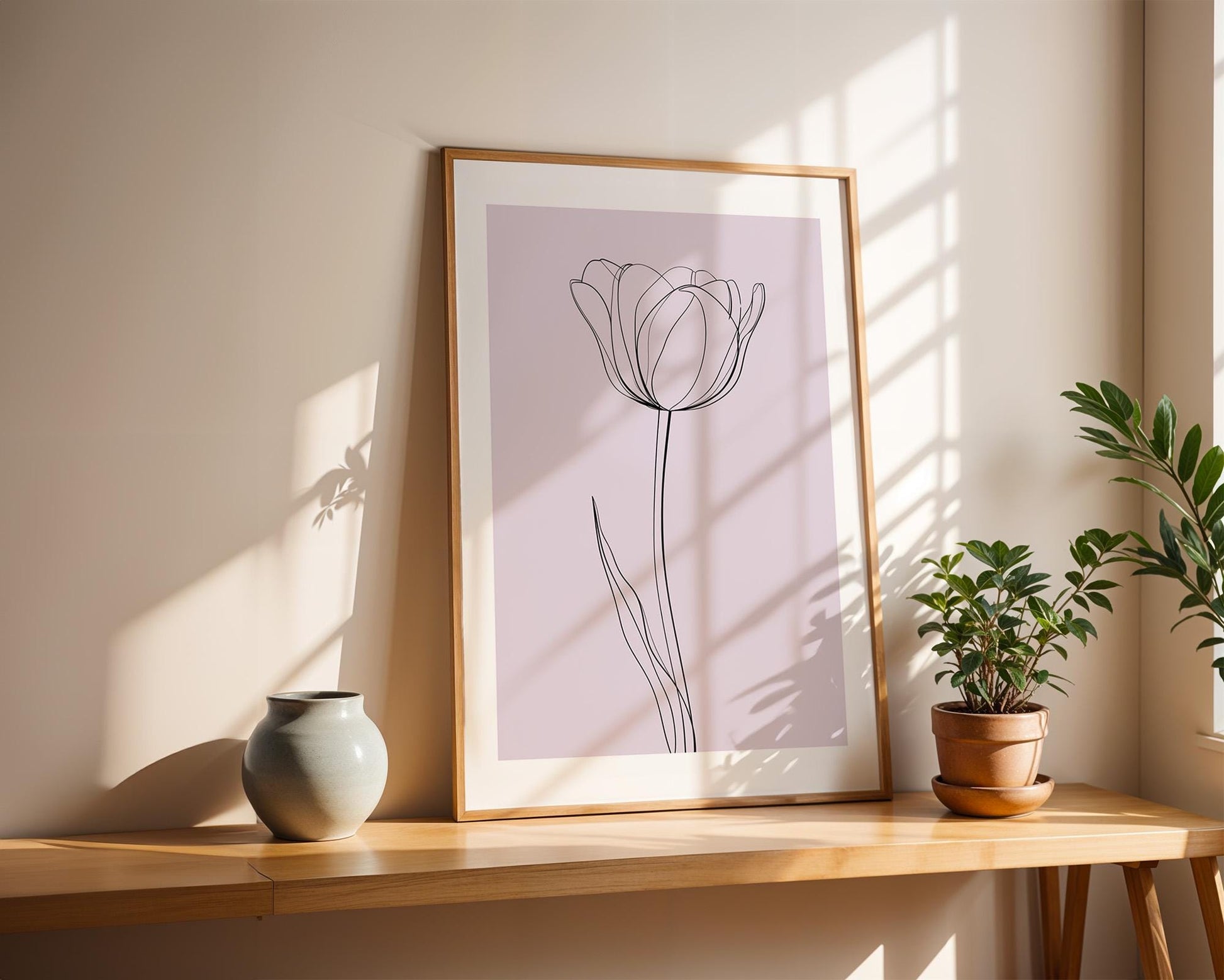 Flower Wall Decor | Abstract Tulip Poster