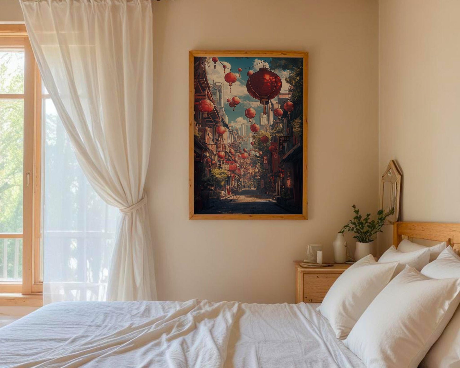 Japanese Wall Art | Japanese Cityscape Poster