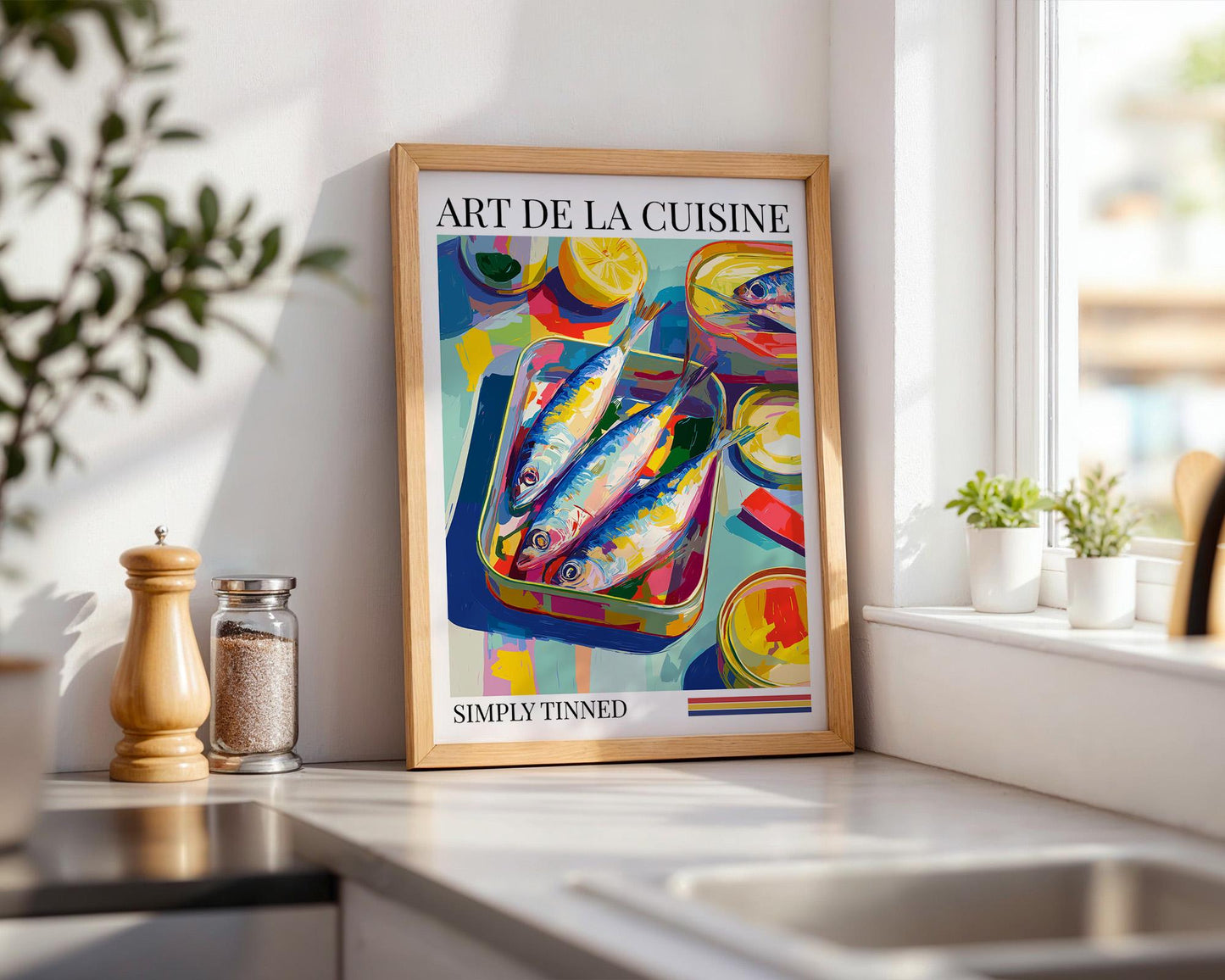 Kitchen Wall Art | Sardine Art Print