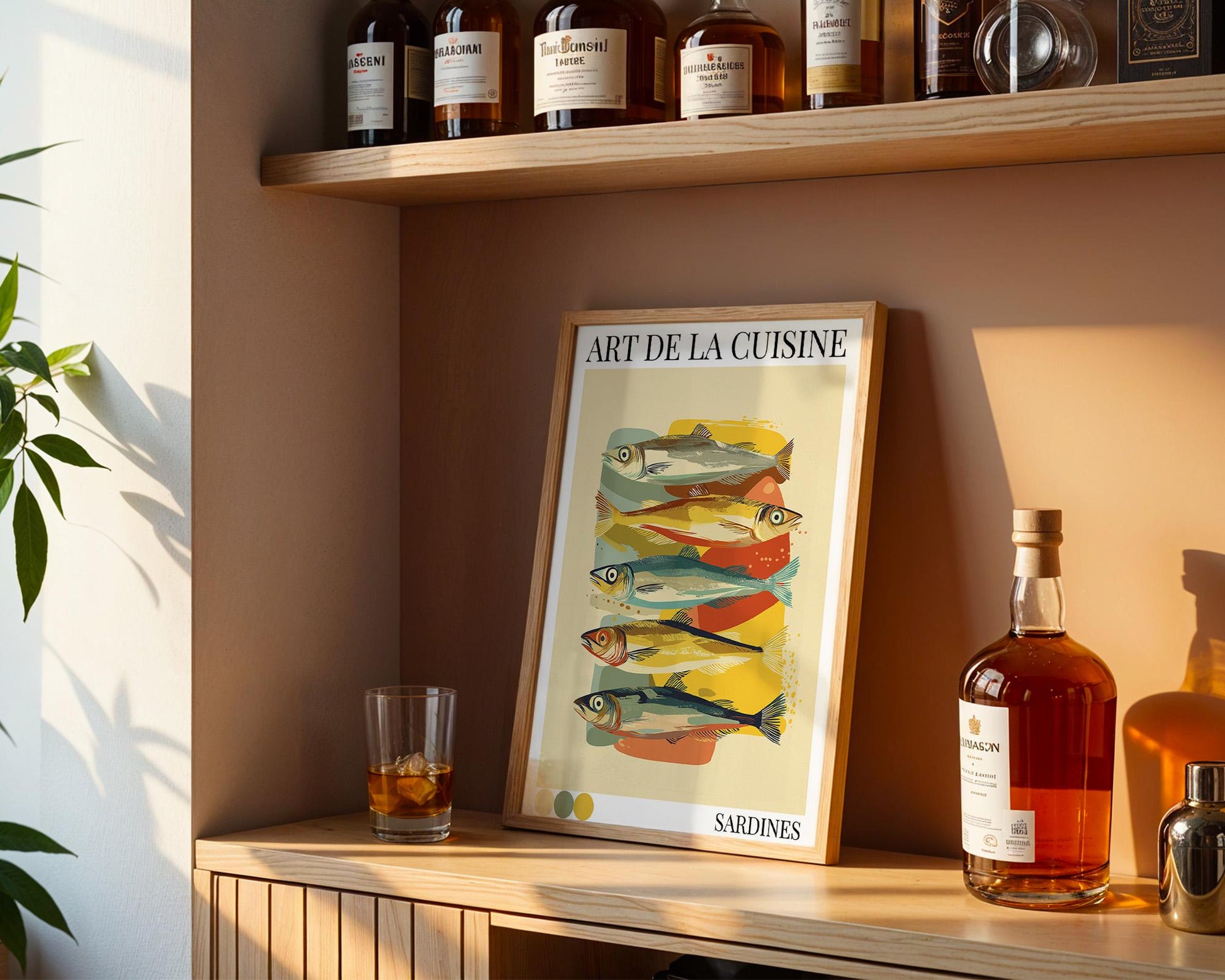 Kitchen Wall Art | Sardine Fish Print