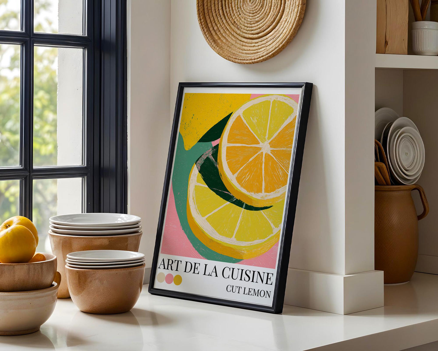 Kitchen Wall Art | Vibrant Lemon Wall Print