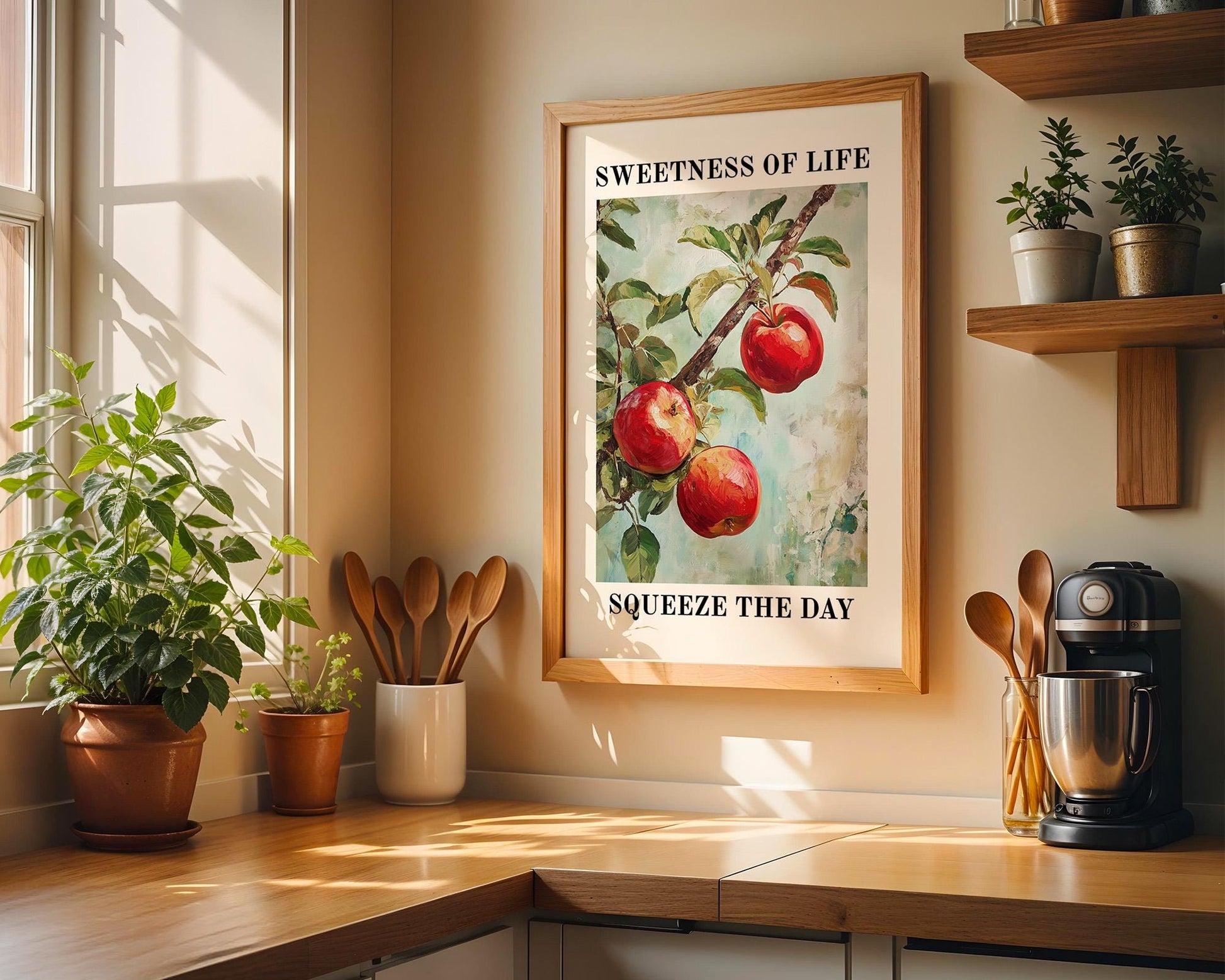 Kitchen Wall Art | Red Apple Wall Art