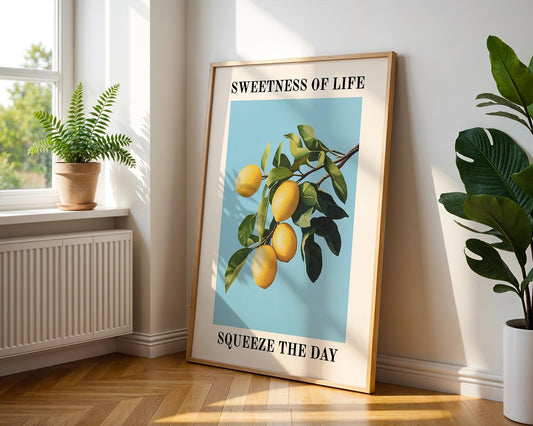 Kitchen Wall Art | Lemon Tree Print