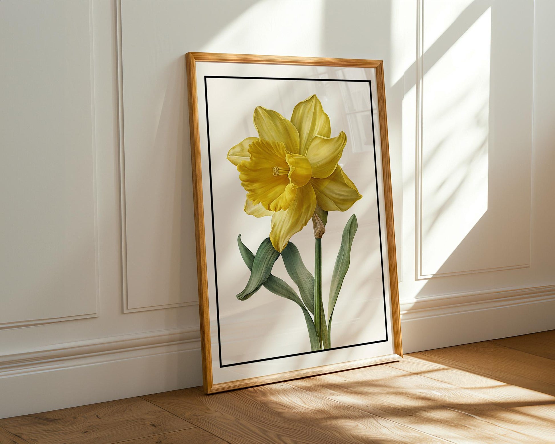 Flower Wall Decor | Yellow Floral Print
