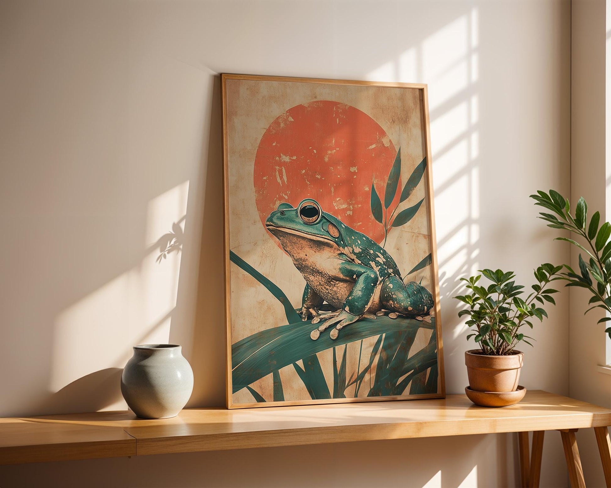 Japanese Wall Art | Japanese Frog Art Print
