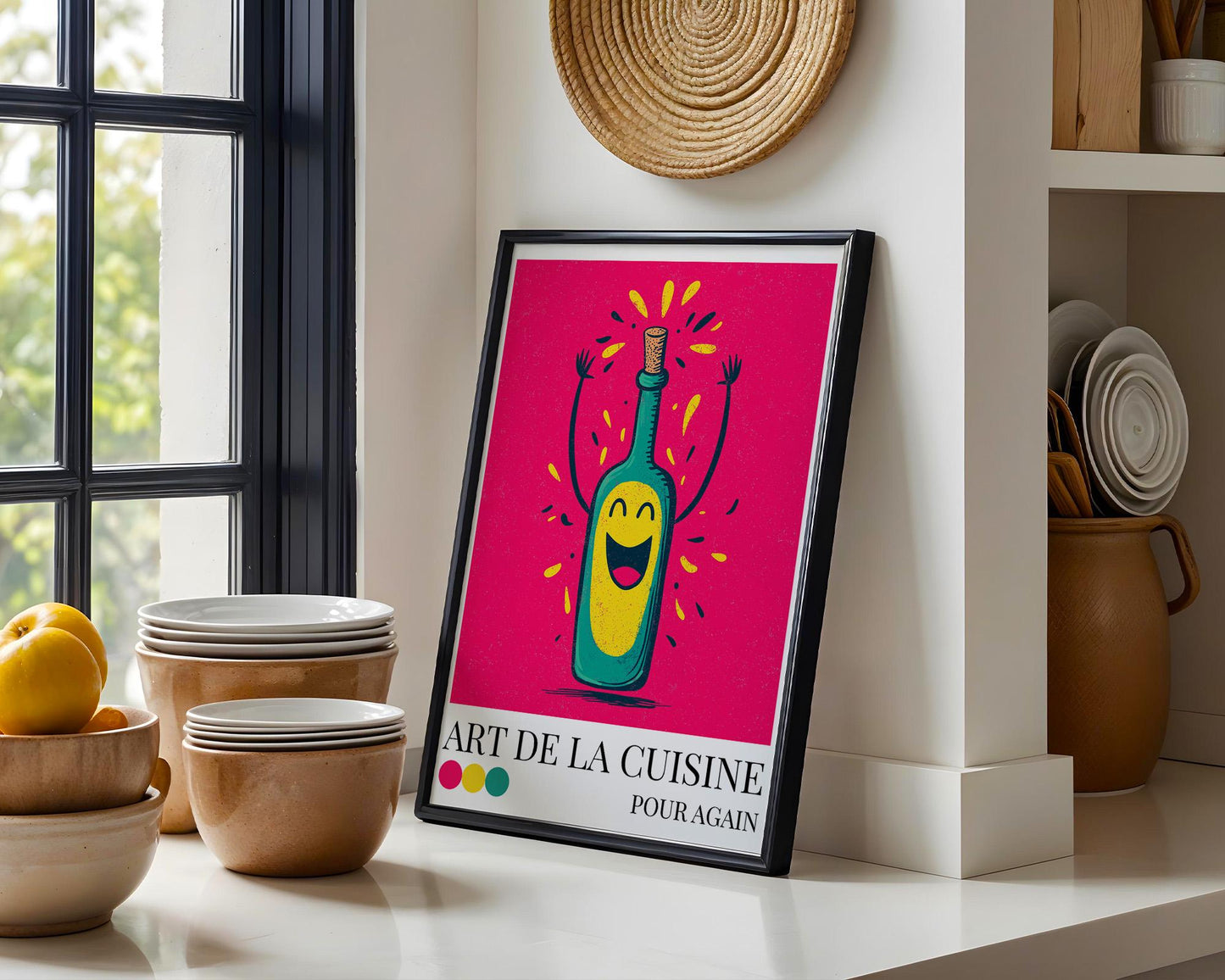 Kitchen Wall Art | Red Wine Kitchen Art