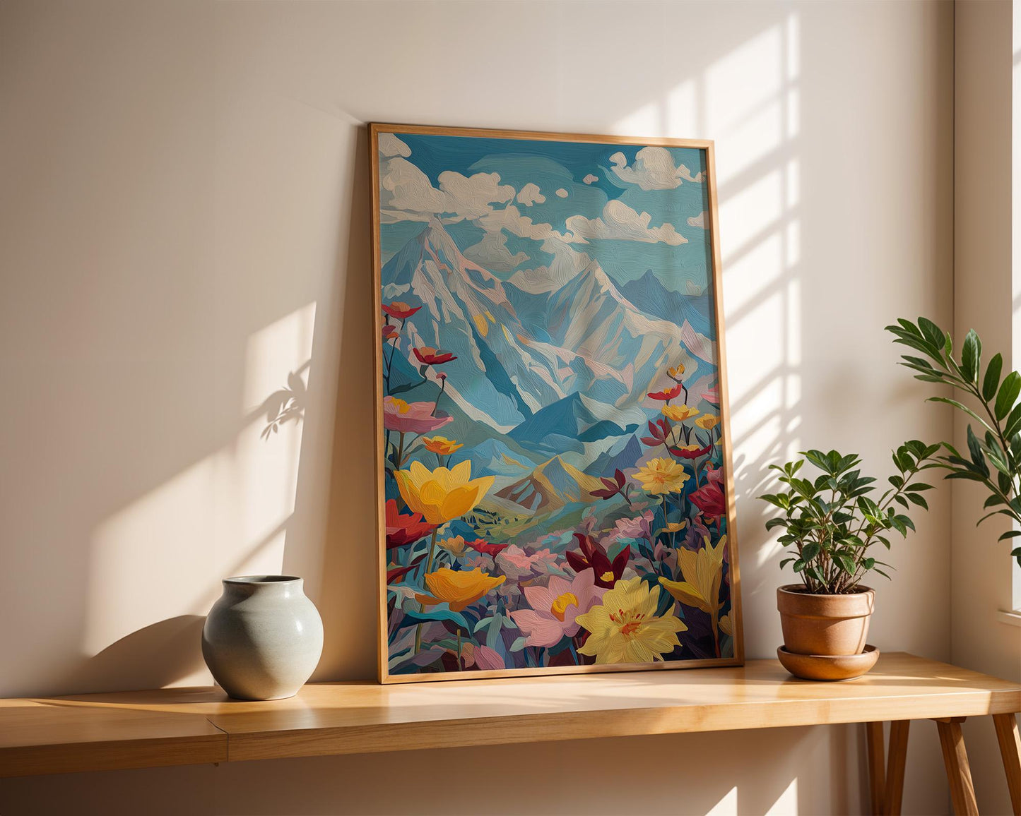 Maximalist Floral Wall Art | Abstract Floral Print