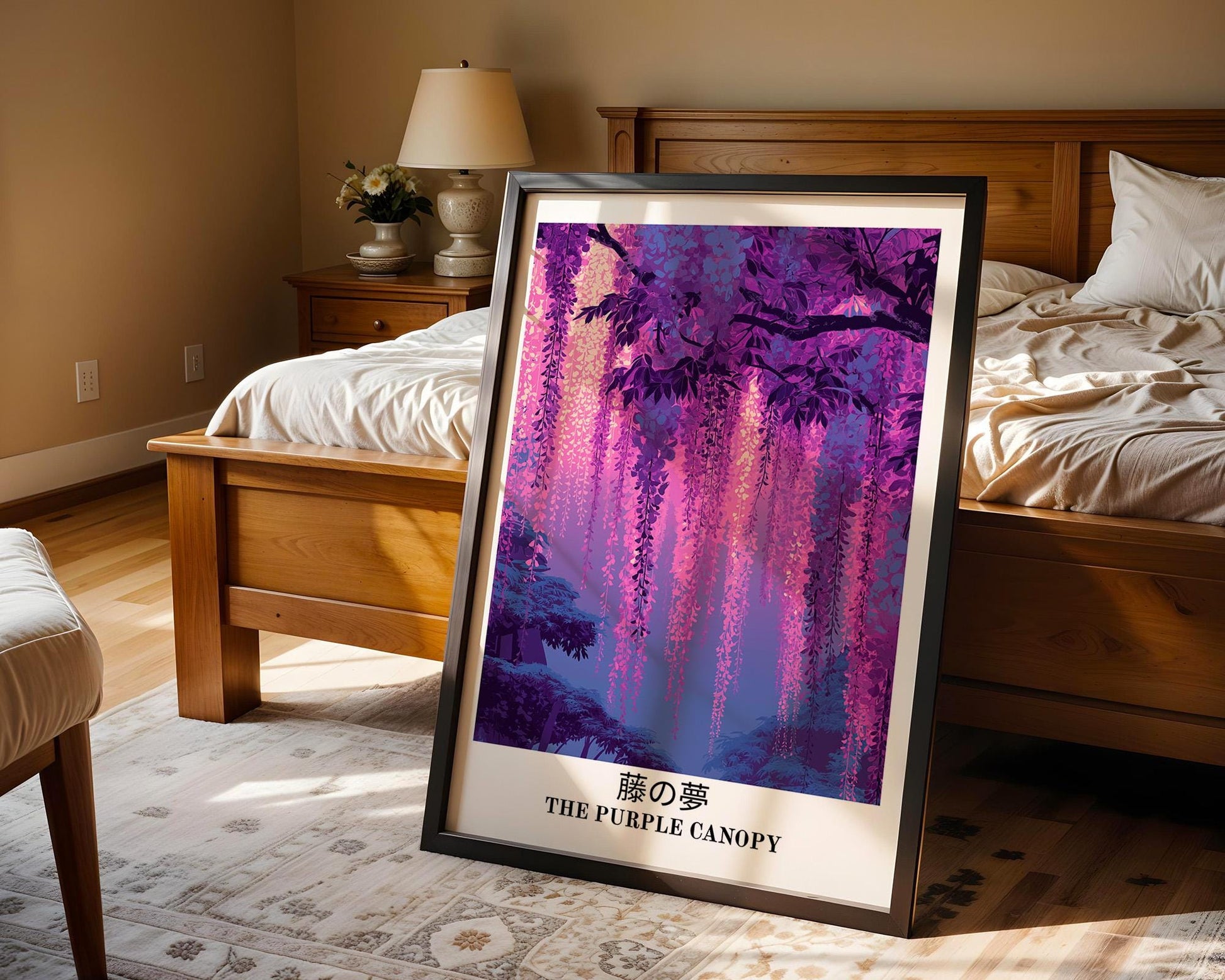 Japanese Wall Art | Japanese Wisteria Poster