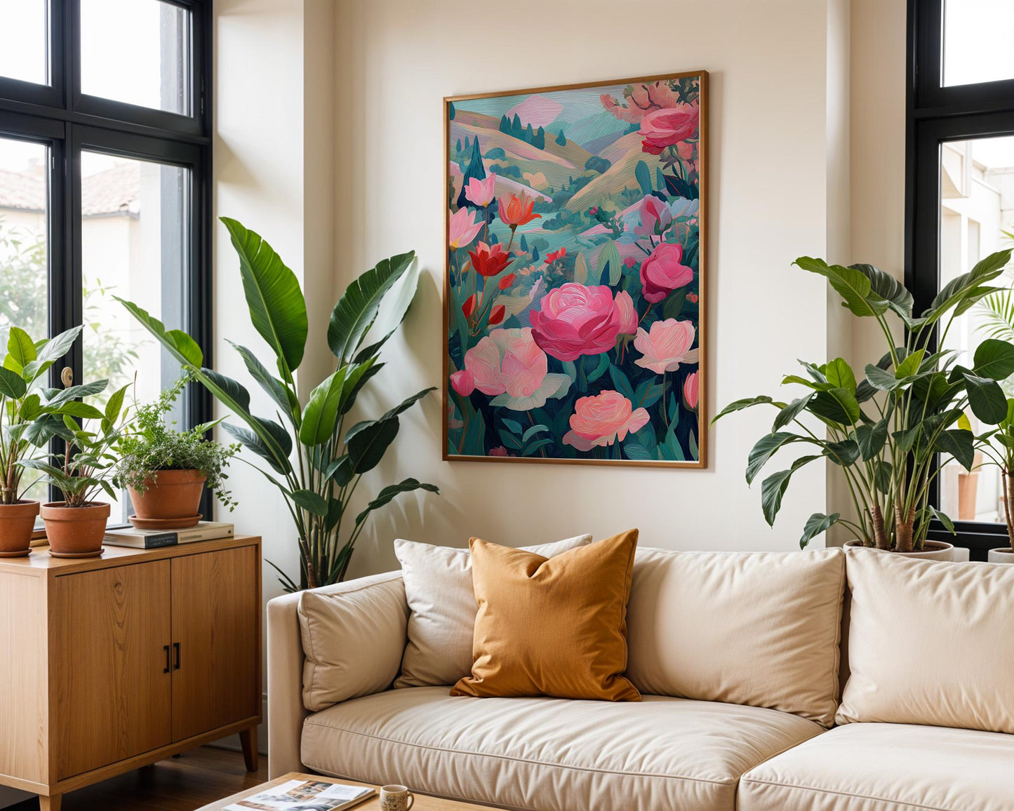 Dopamine Decor | Vibrant Abstract Garden Decor