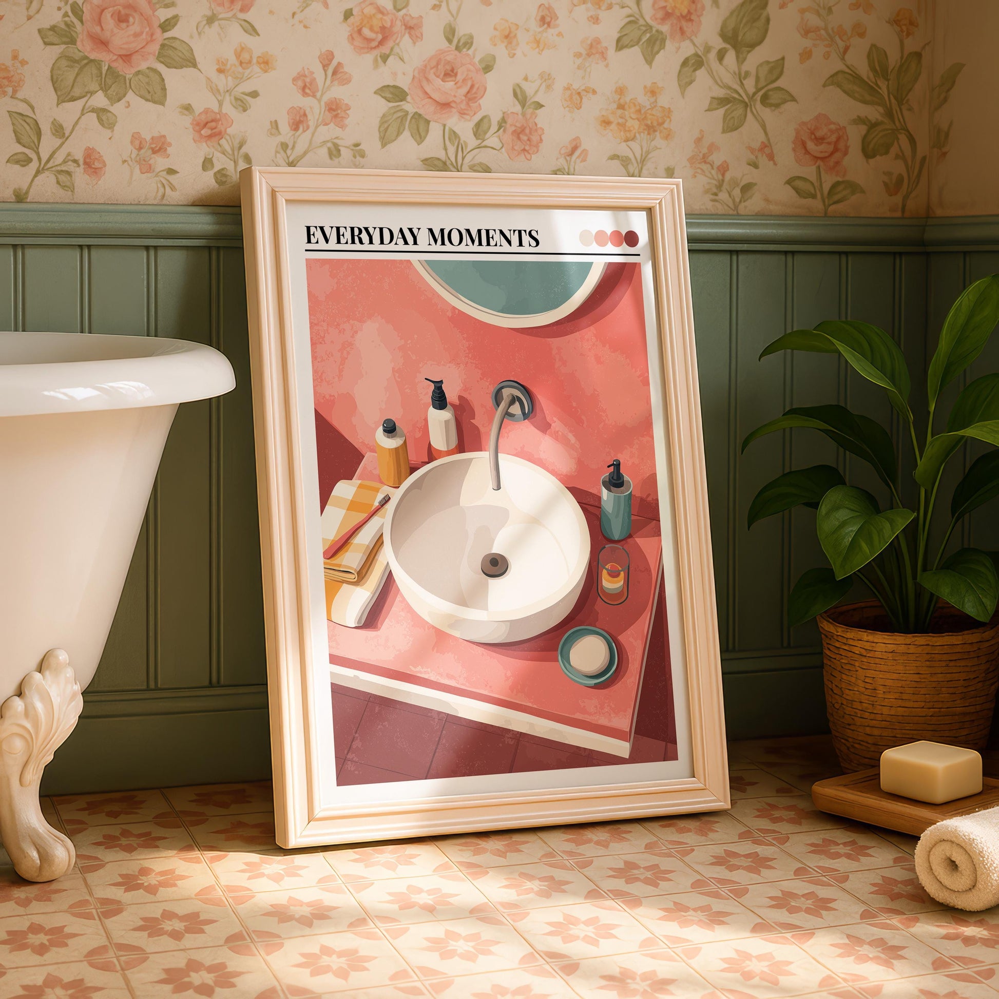 Bathroom Wall Art | Retro Bathroom Wall Art