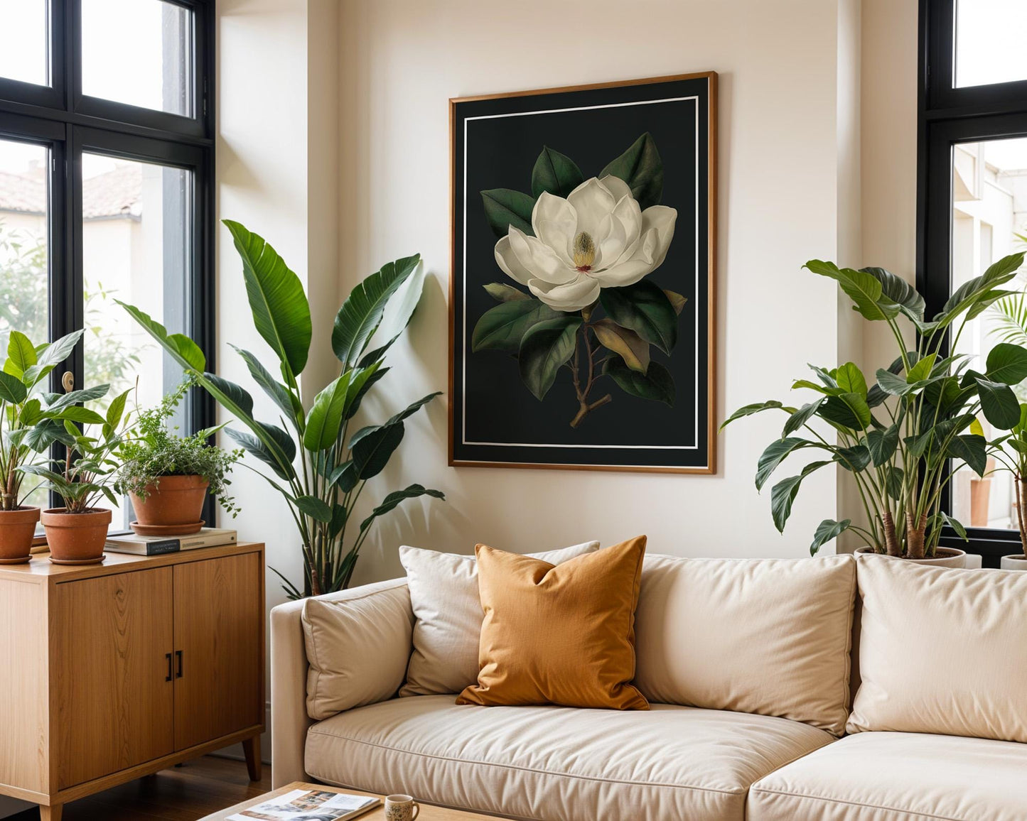 Flower Wall Decor | Magnolia Flower Art