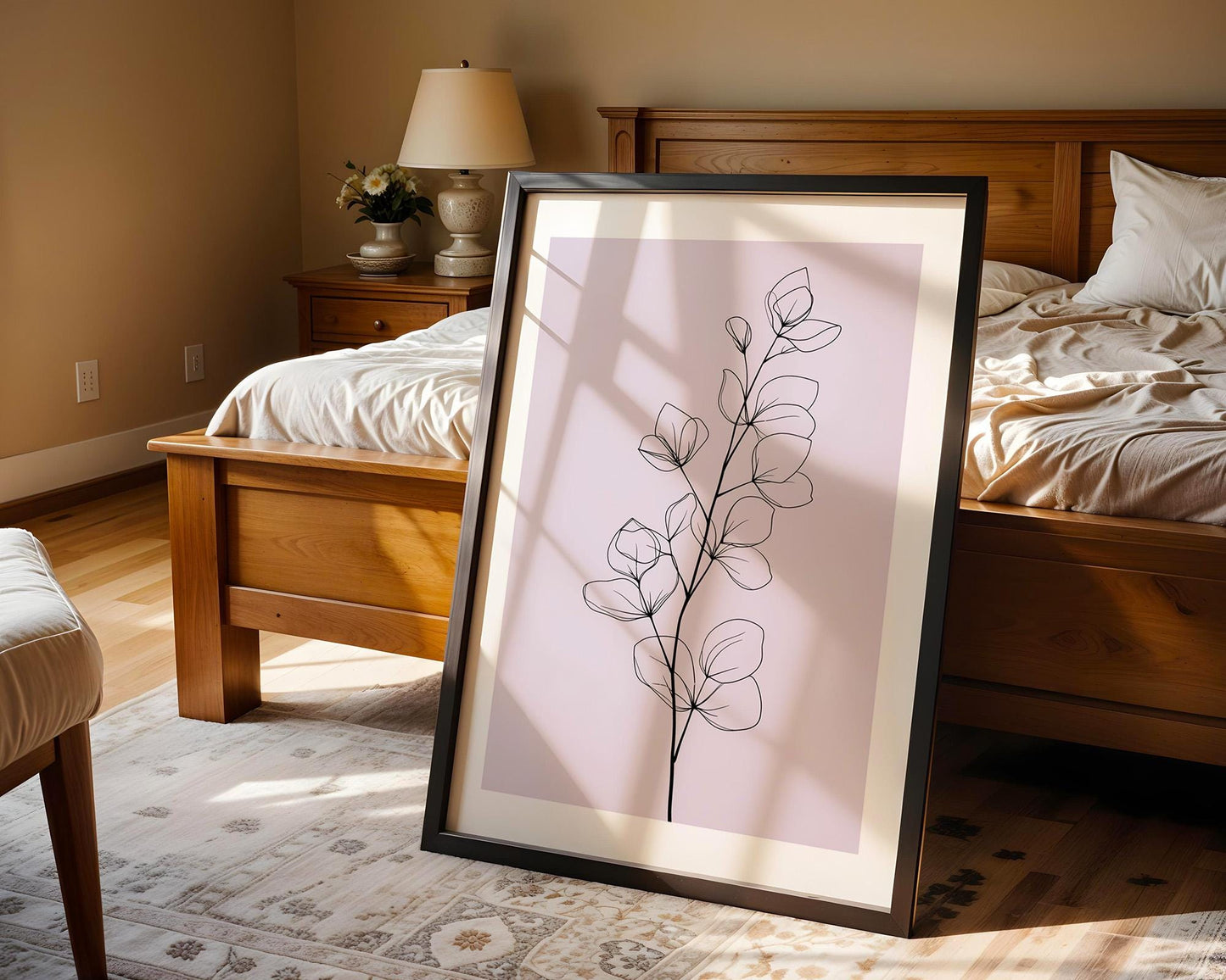 Flower Wall Decor | Abstract Eucalyptus Flower Print
