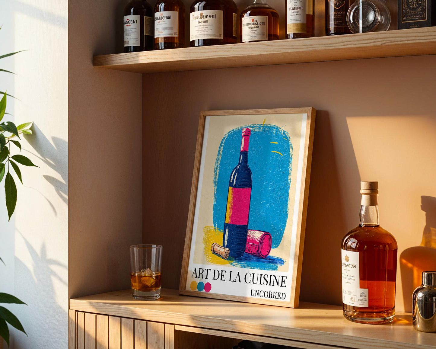 Kitchen Wall Art | Wine Bottle Wall Art