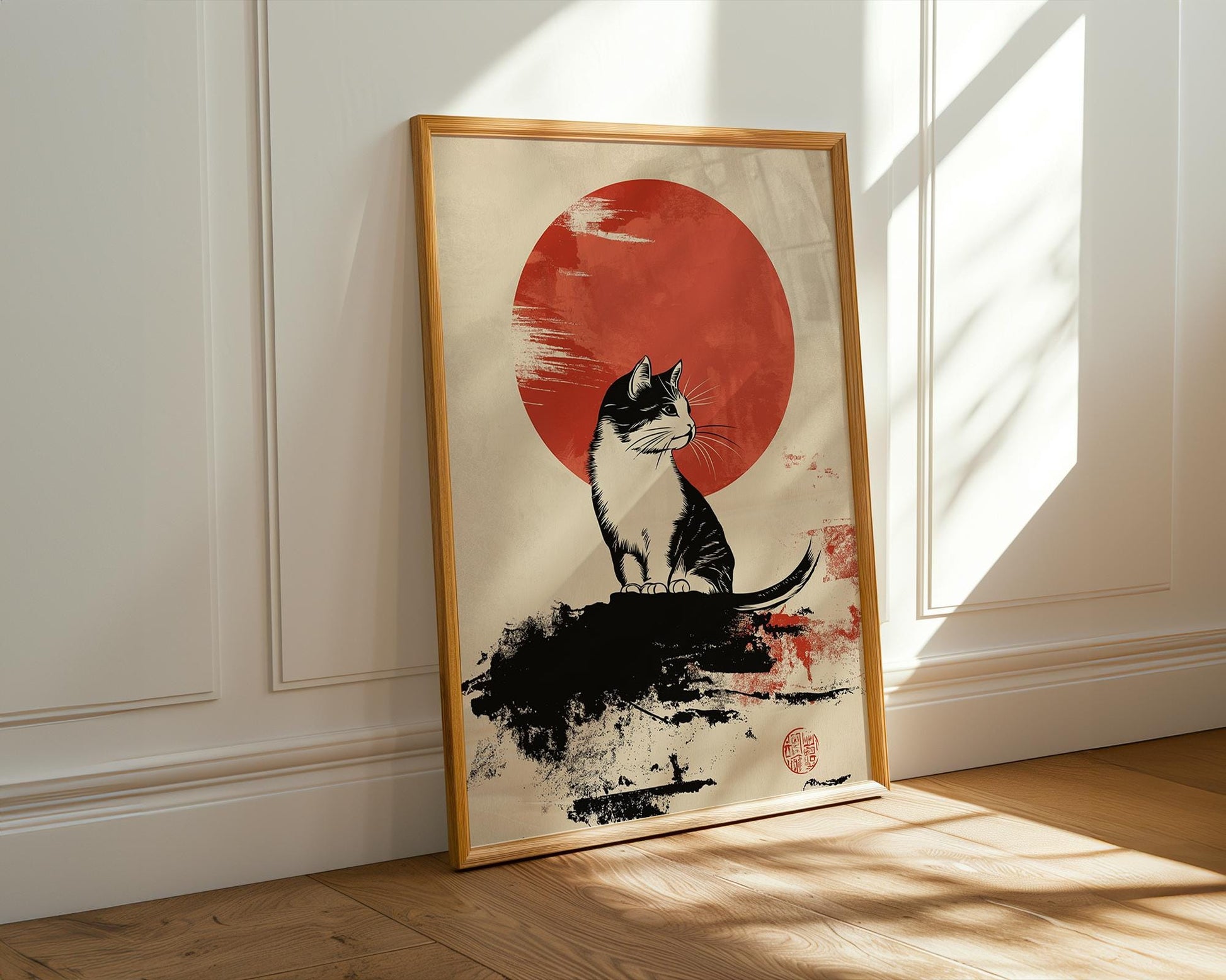 Japanese Wall Art | Japanese Cat Wall Art