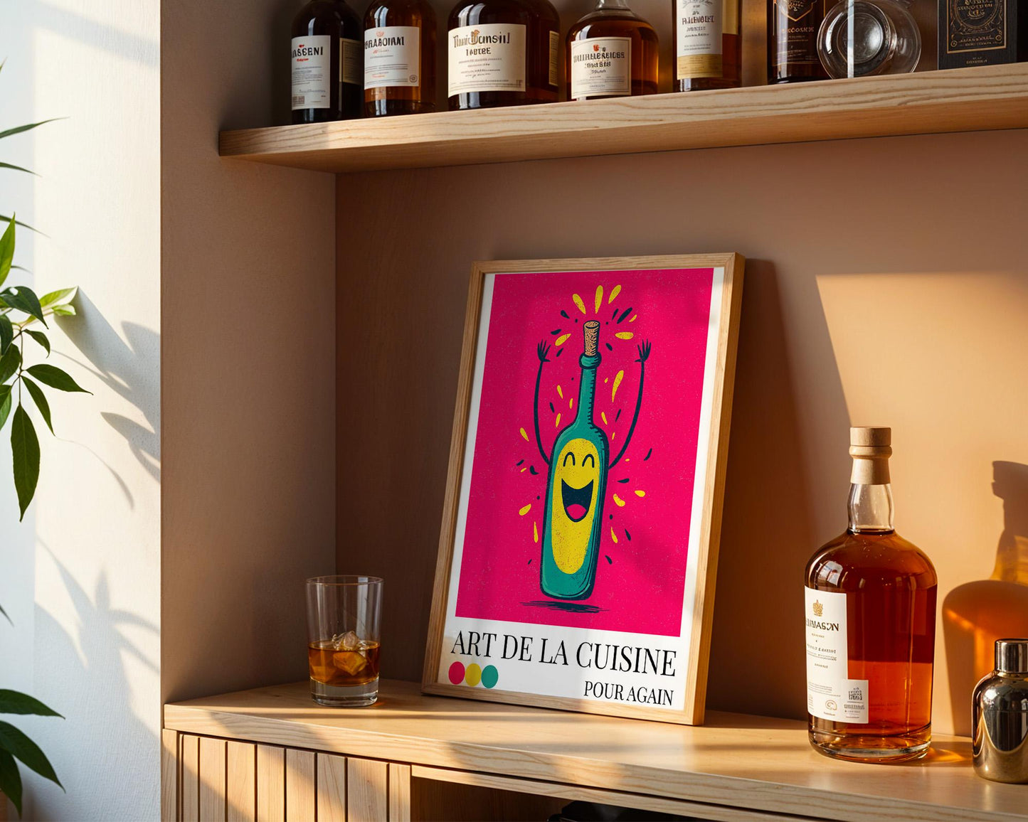 Kitchen Wall Art | Red Wine Kitchen Art