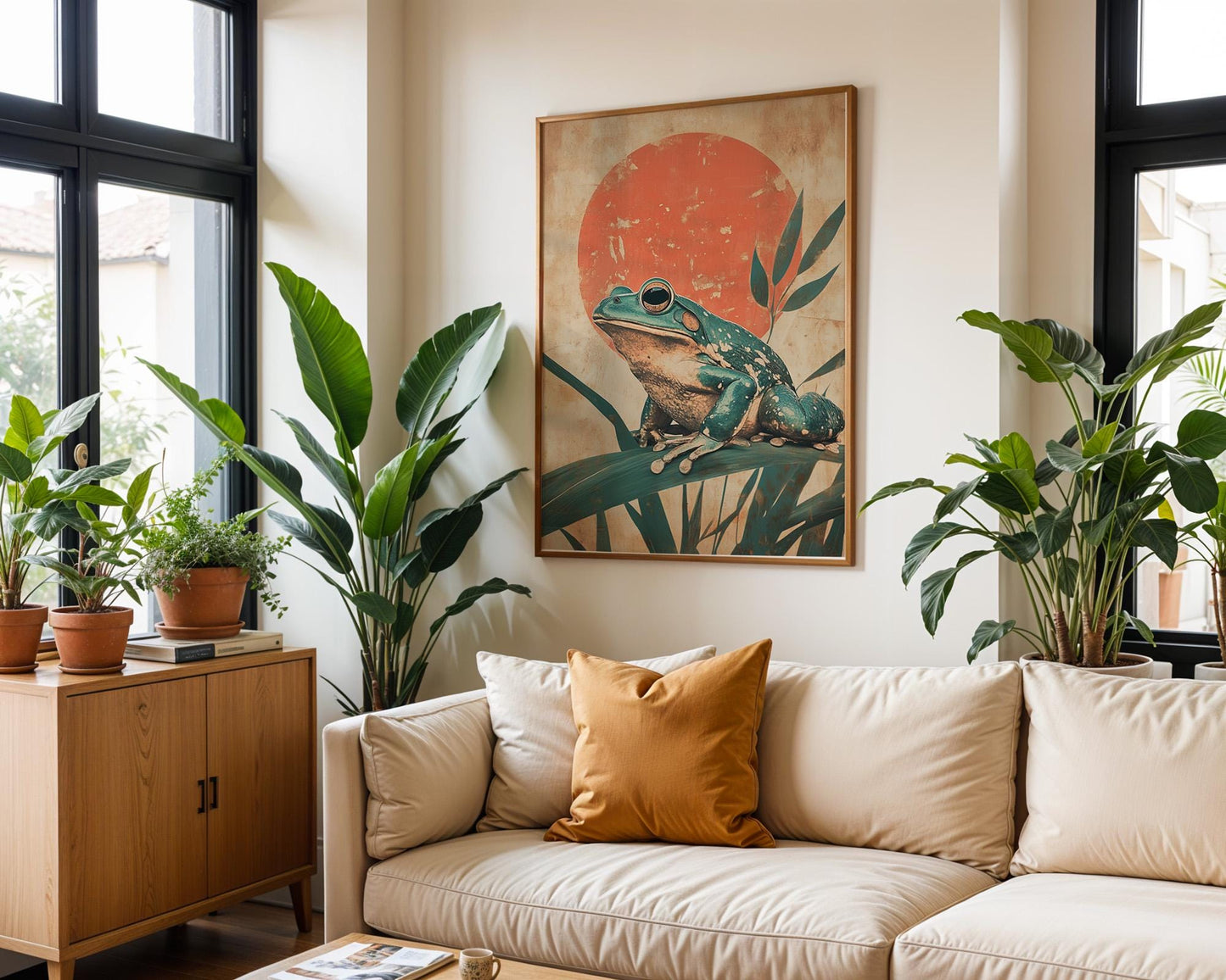 Japanese Wall Art | Japanese Frog Art Print