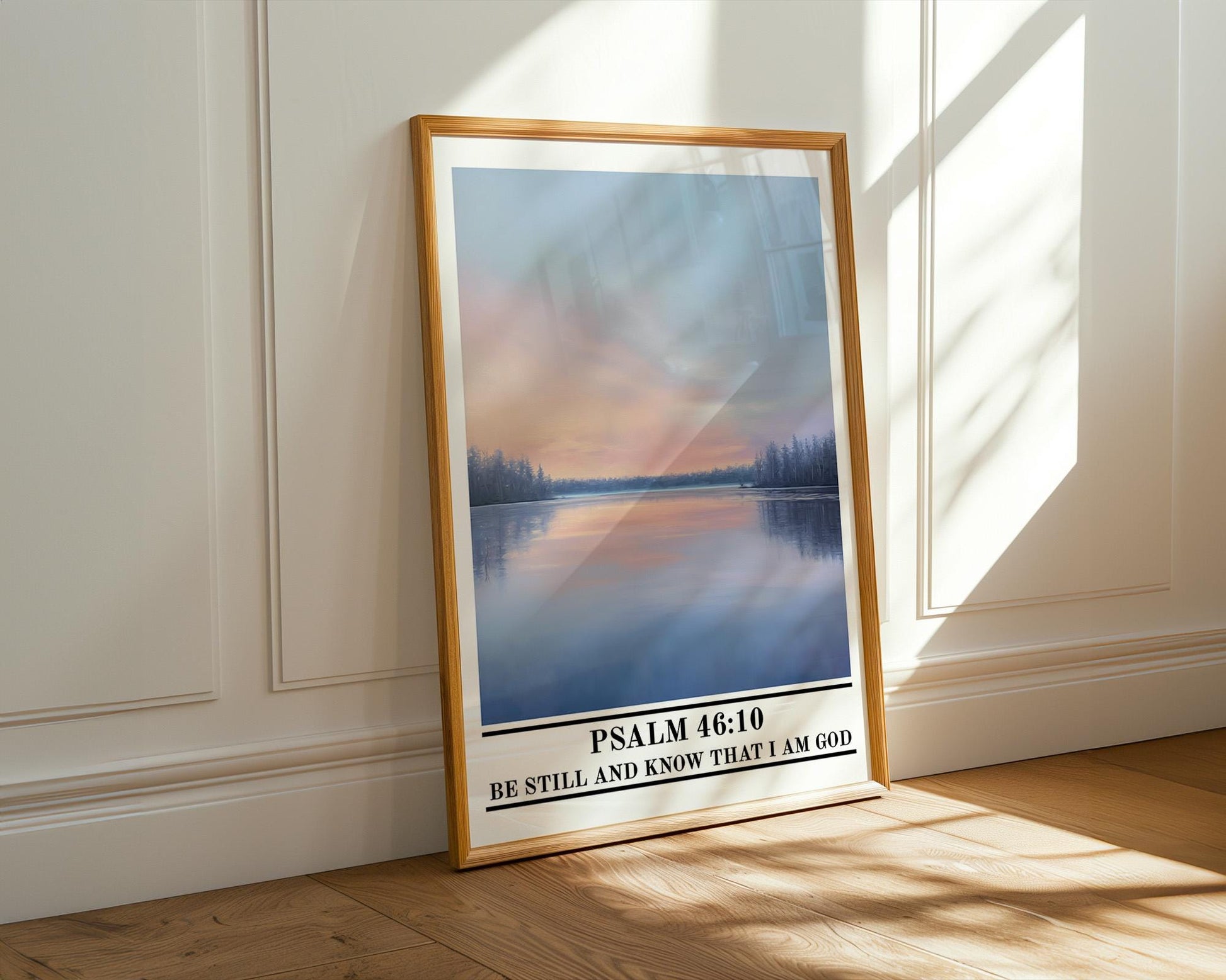 Christian Wall Art | Christian Scripture Psalm 46:10 Poster