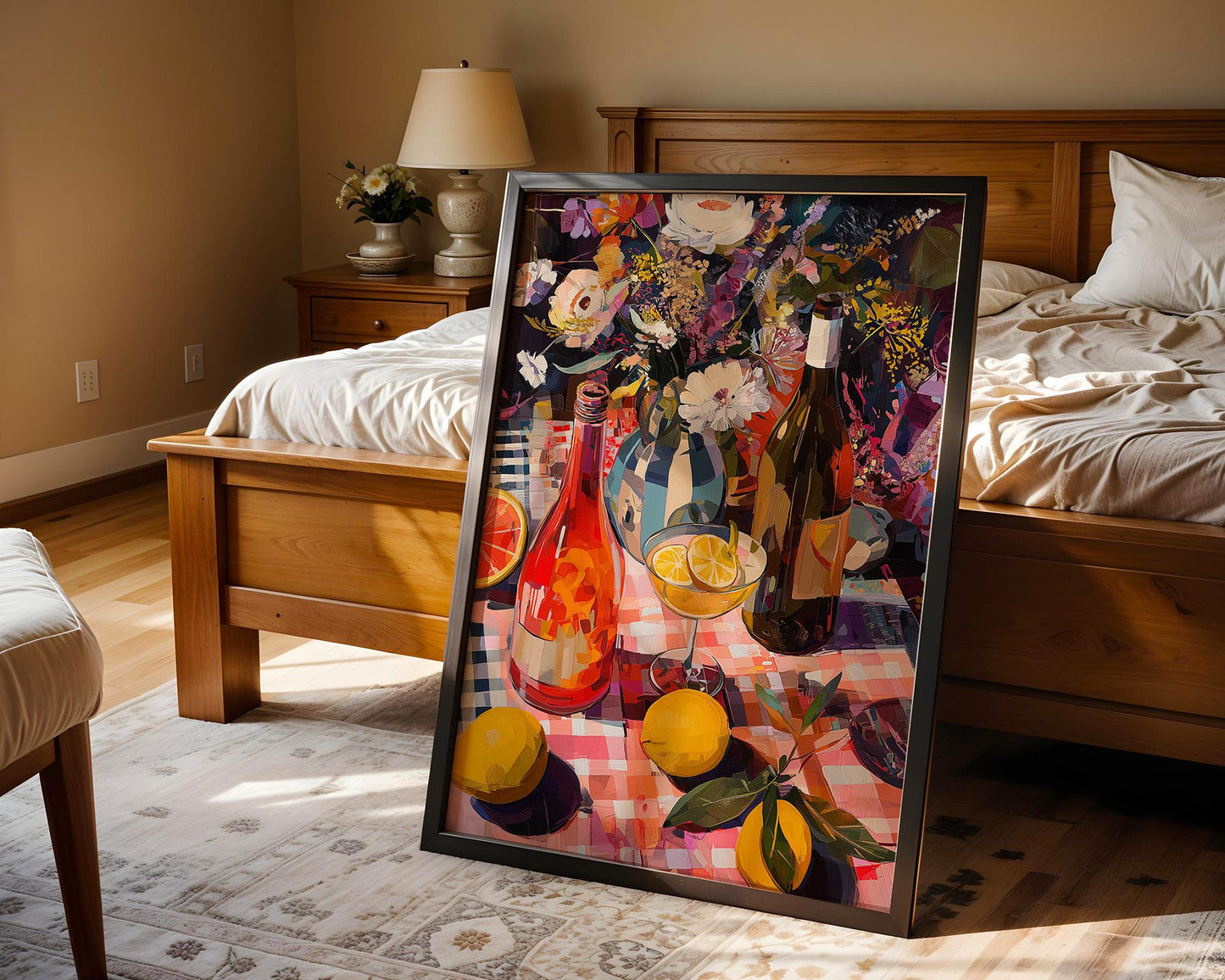 Dopamine Decor | Retro Abstract Floral Vibrant Print