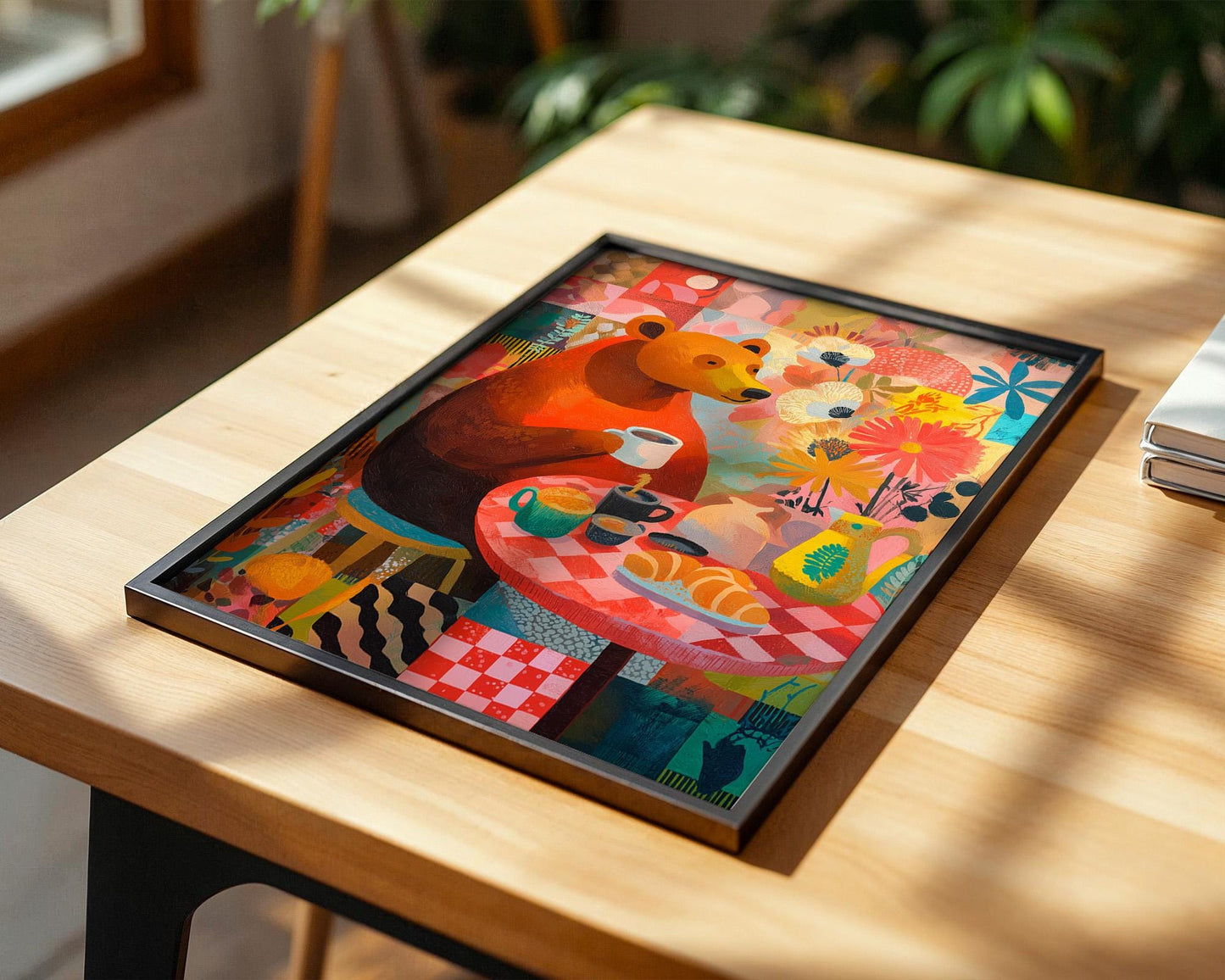 Dopamine Decor | Abstract Bear Decor