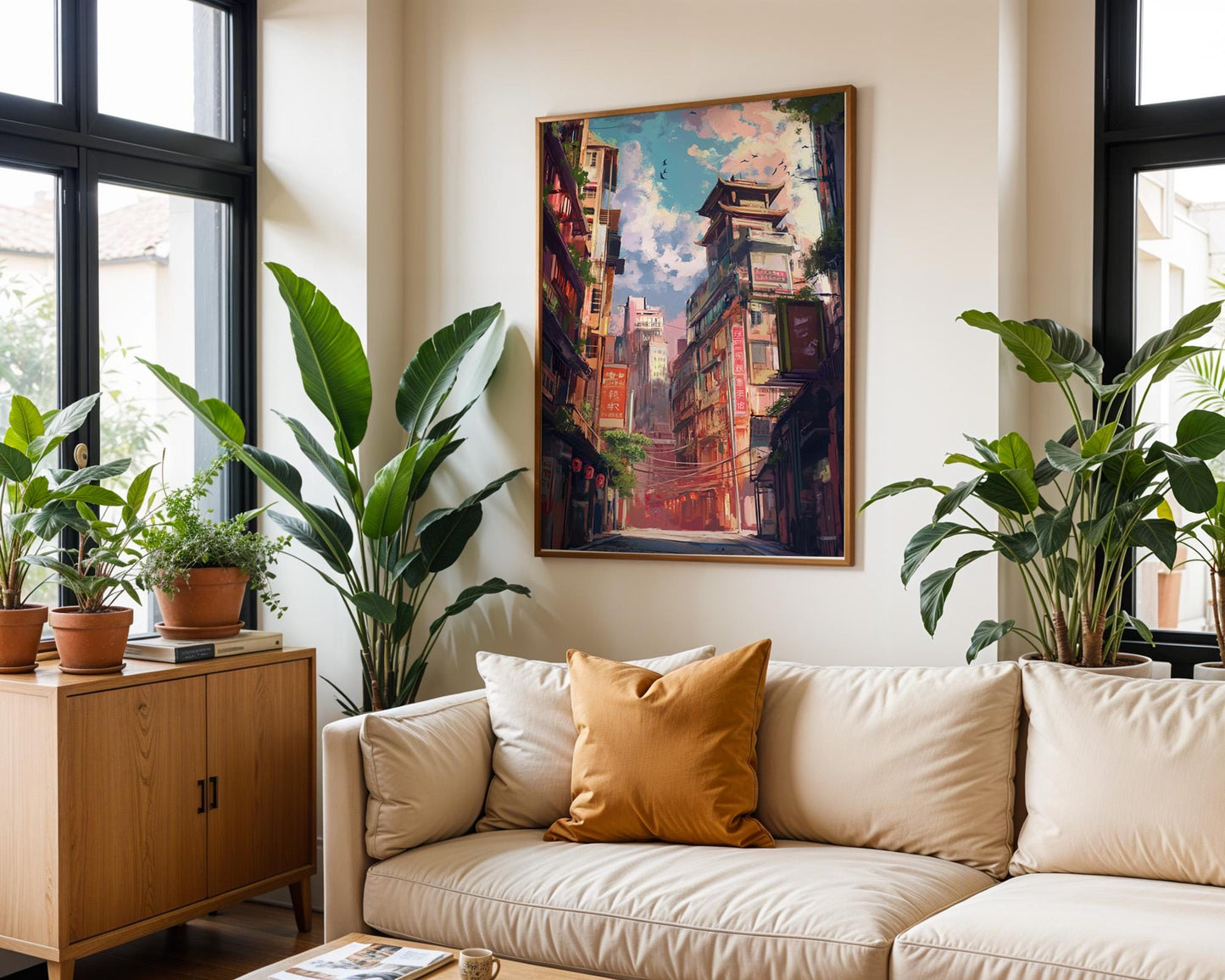 Japanese Wall Art | Japanese Cityscape Poster