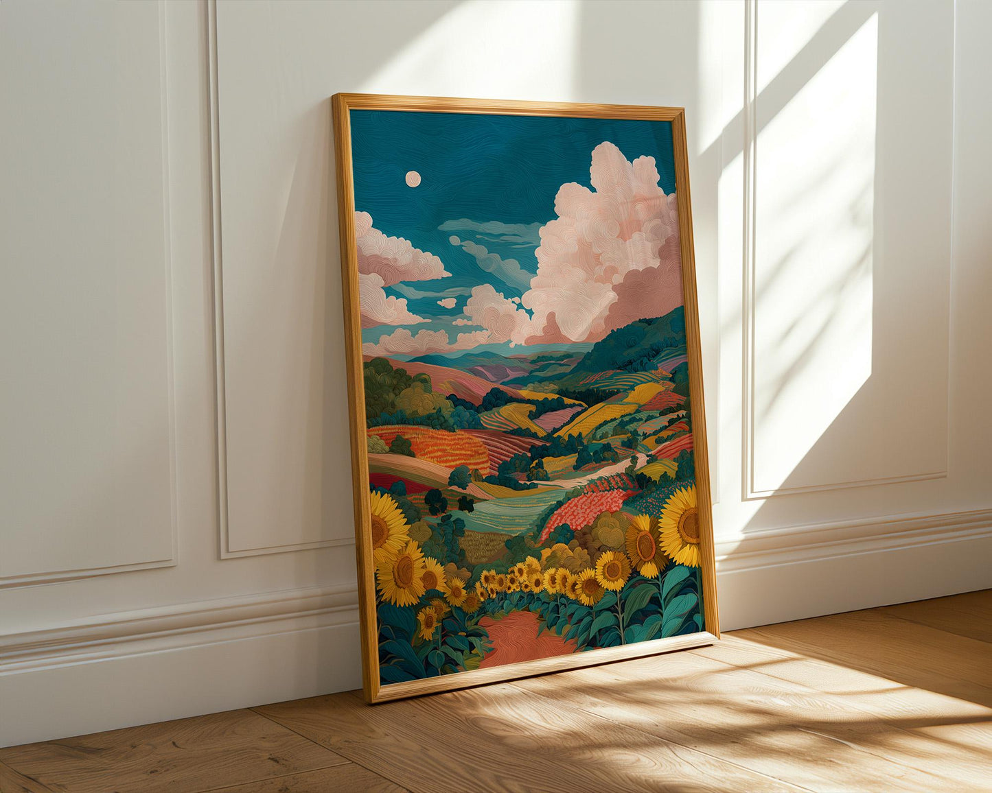 Maximalist Floral Wall Art | Vibrant Abstract Floral Print