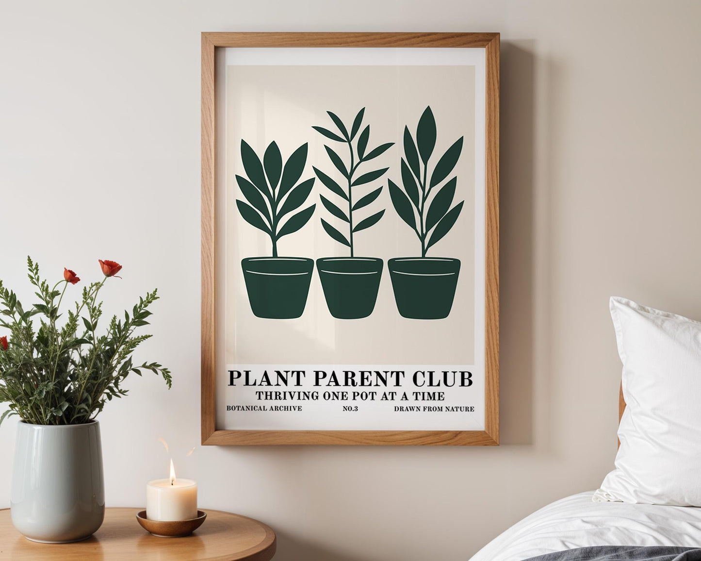 Flower Wall Decor | Botanical Plant Lover Poster