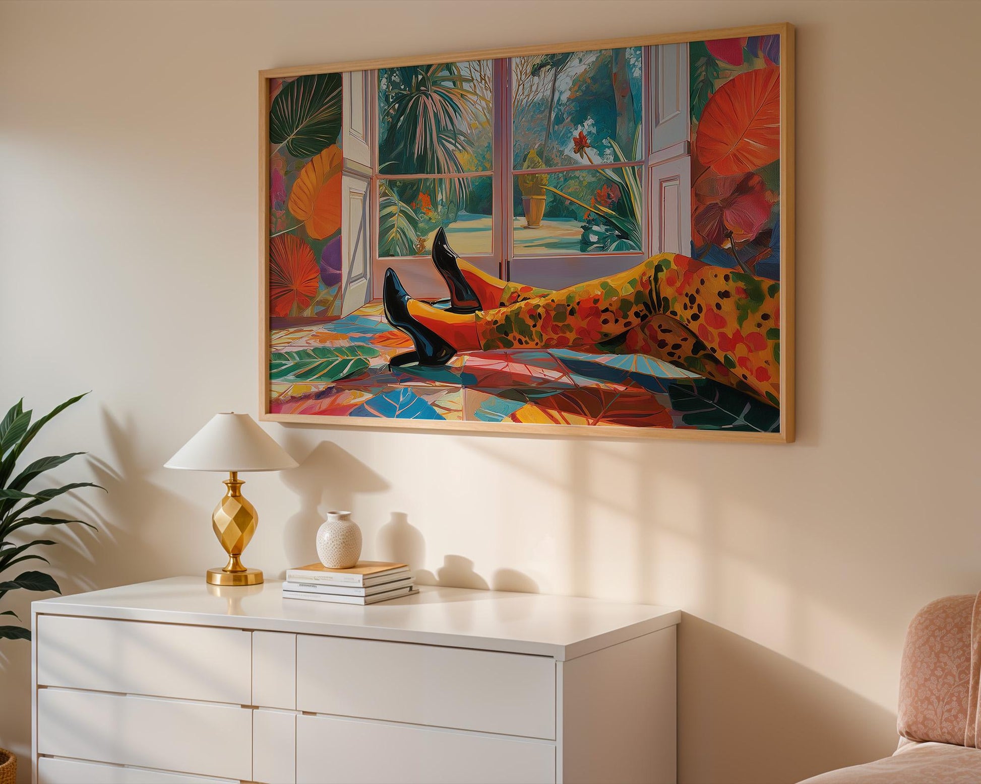 Dopamine Decor | Abstract Colorful Garden View