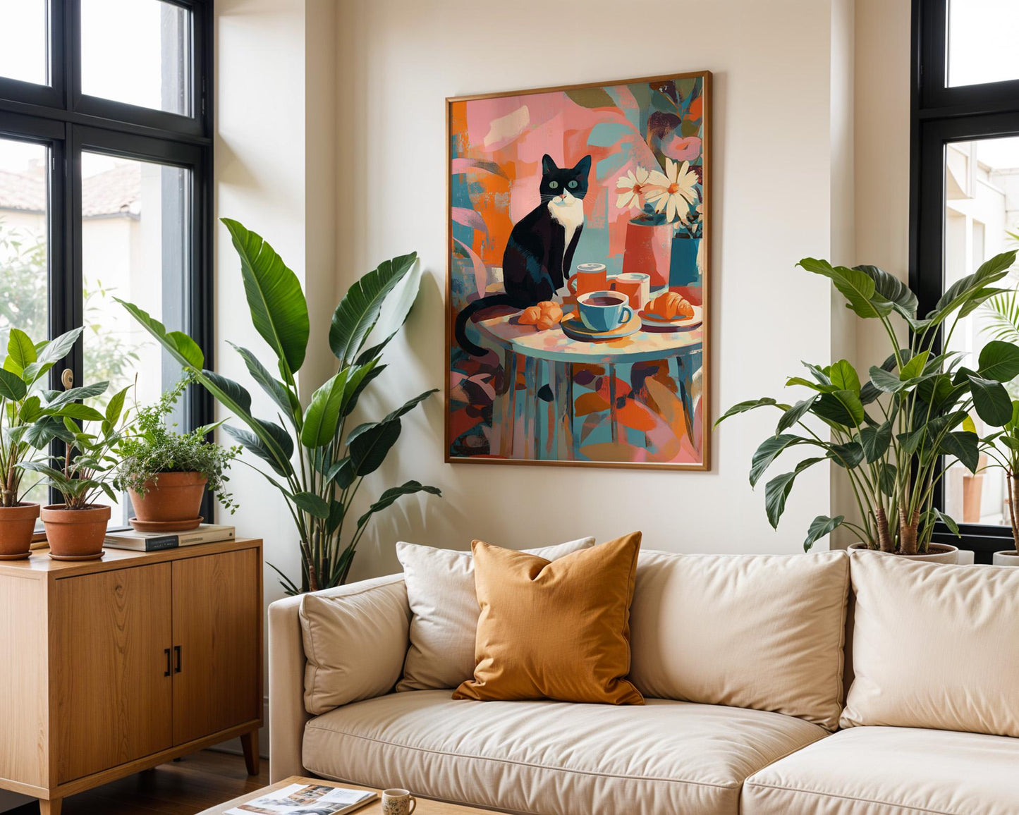Dopamine Decor | Retro Cat Wall Art