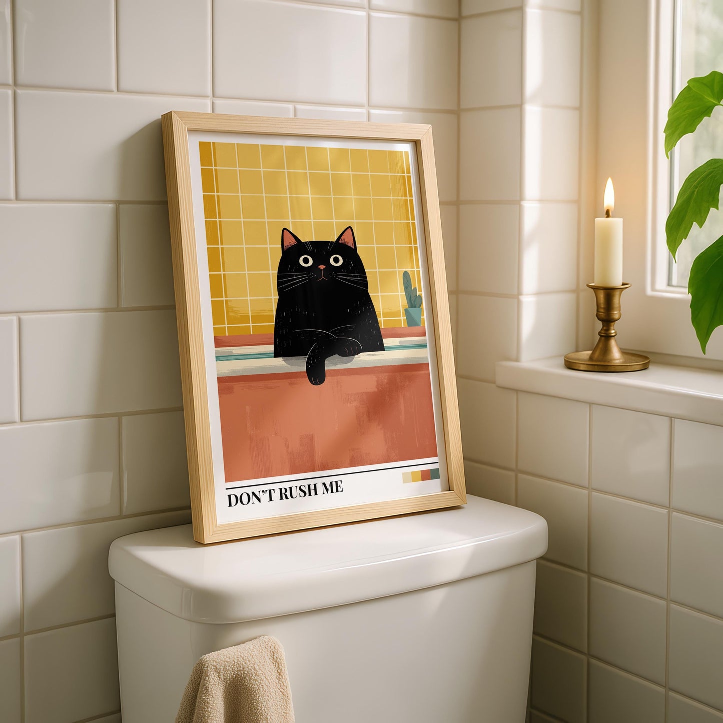 Bathroom Wall Art | Cat Bathroom Wall Art