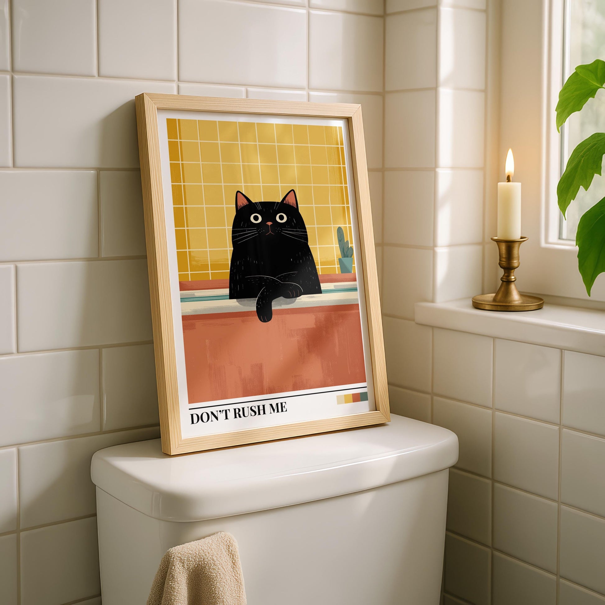 Bathroom Wall Art | Cat Bathroom Wall Art