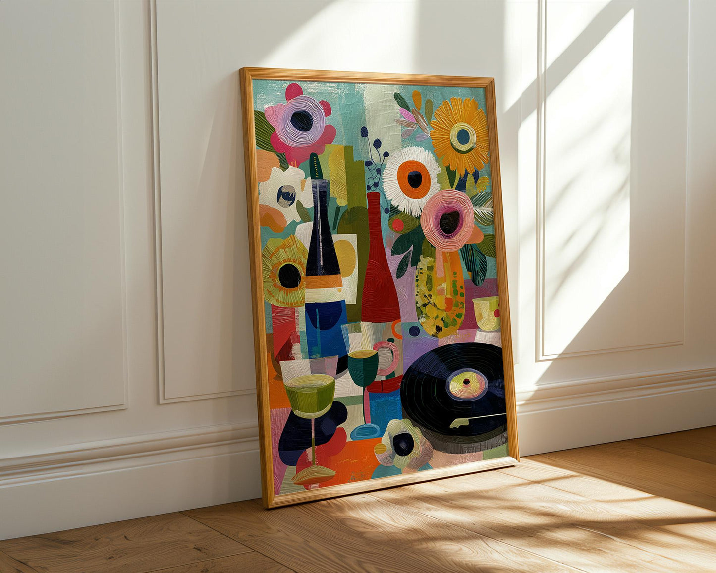 Dopamine Decor | Abstract Floral Boho Dopamine Decor