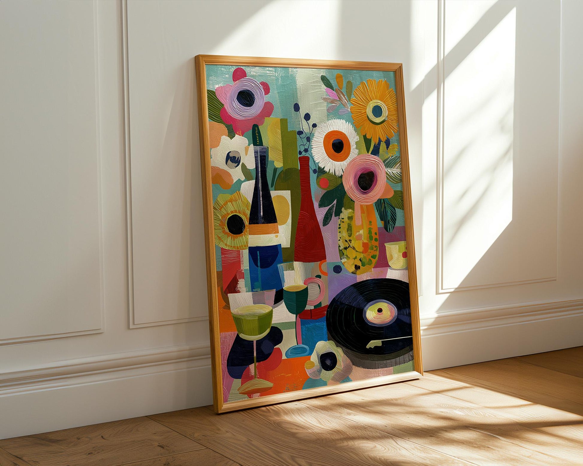 Dopamine Decor | Abstract Floral Boho Dopamine Decor