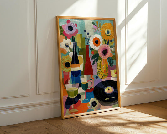 Dopamine Decor | Abstract Floral Boho Dopamine Decor