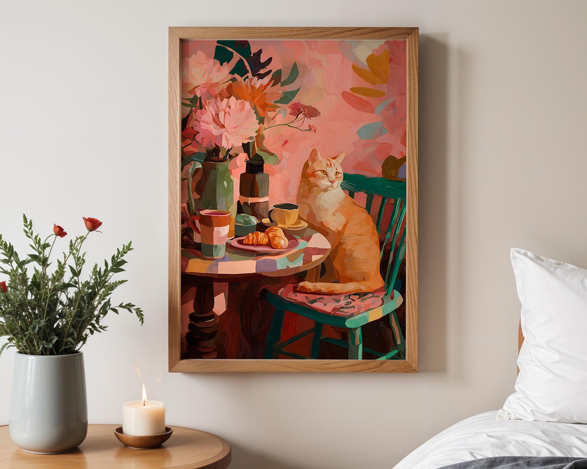 Dopamine Decor | Bold Abstract Floral 1970s Poster
