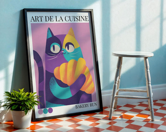 Kitchen Wall Art | Bakery Croissant Wall Art