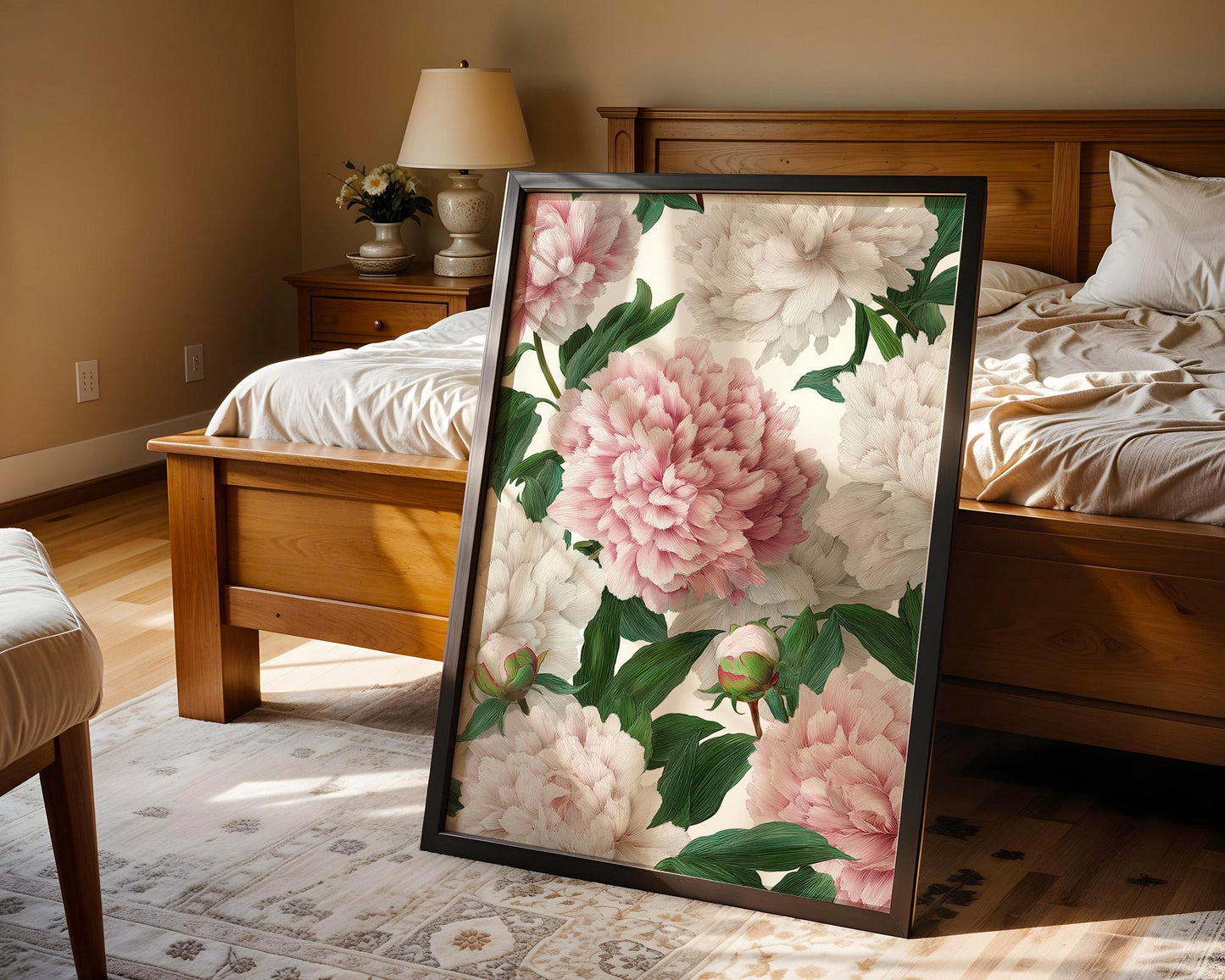 Flower Wall Decor | Peony Botanical Poster