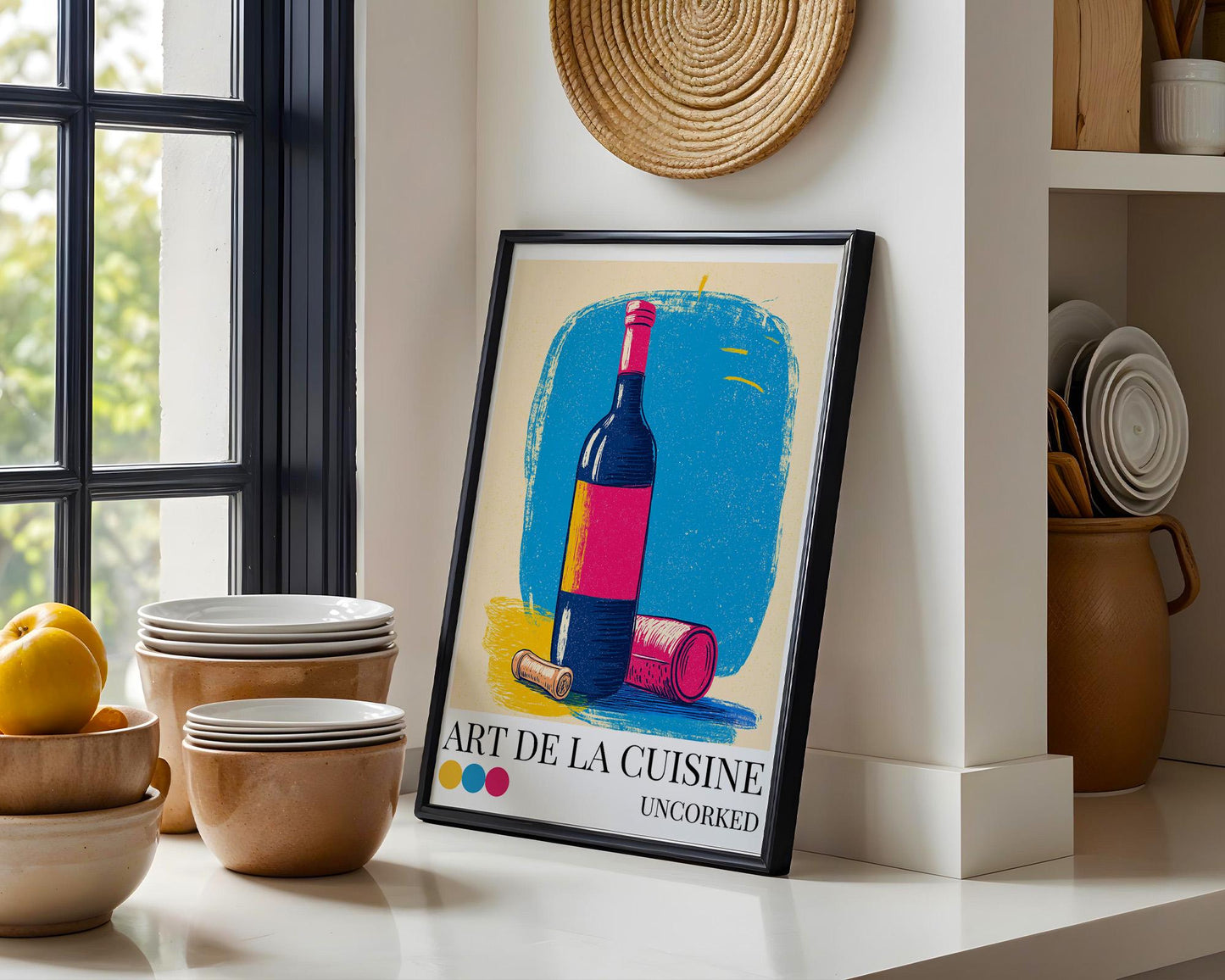 Kitchen Wall Art | Wine Bottle Wall Art