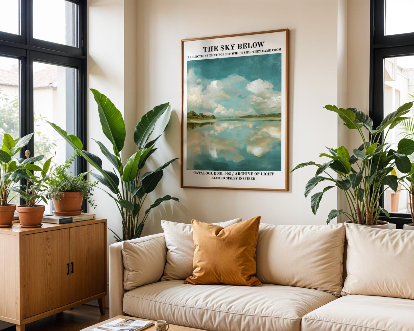 Gallery Wall Art | Alfred Sisley Inspired Lake Poster