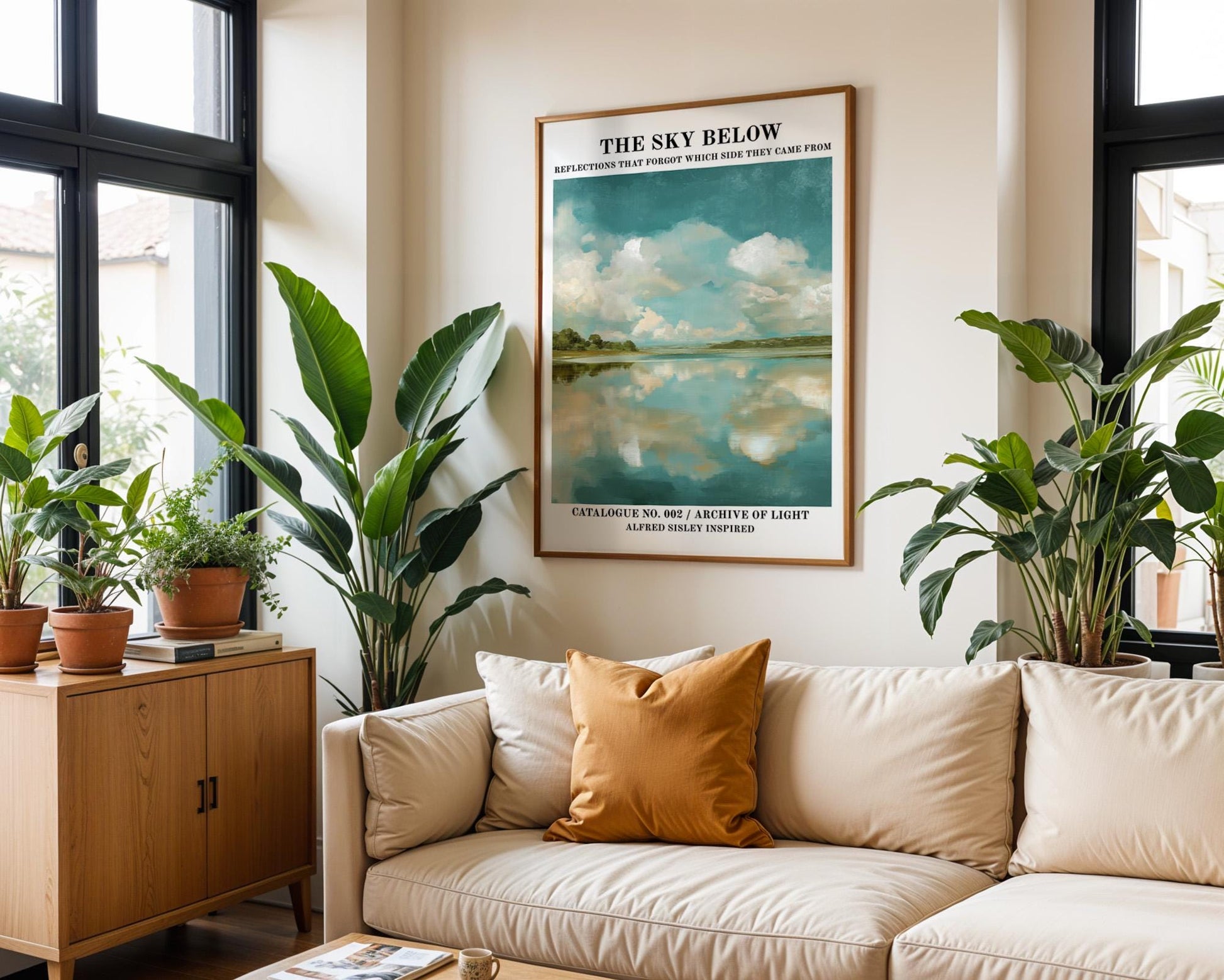 Gallery Wall Art | Alfred Sisley Inspired Lake Poster