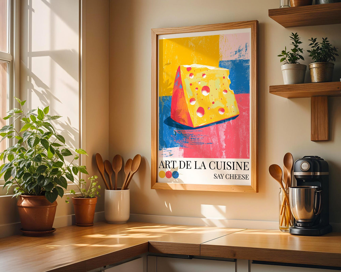 Kitchen Wall Art | Cheese Kitchen Wall Art