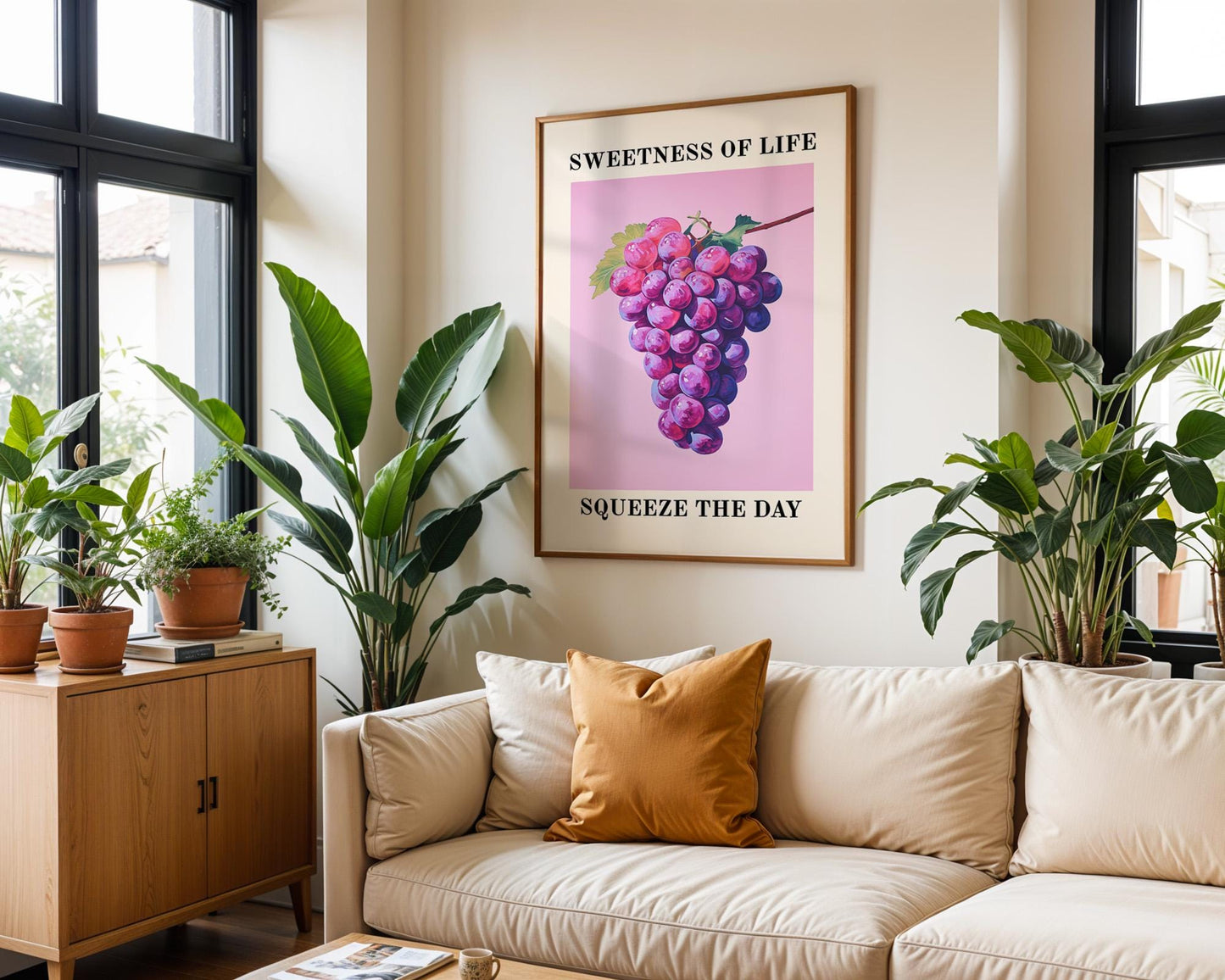 Kitchen Wall Art | Artative Grape Art Print