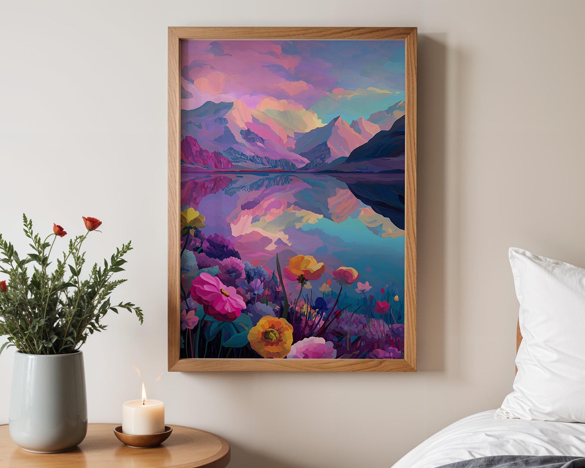 Dopamine Decor | Abstract Boho Retro Sunset Decor