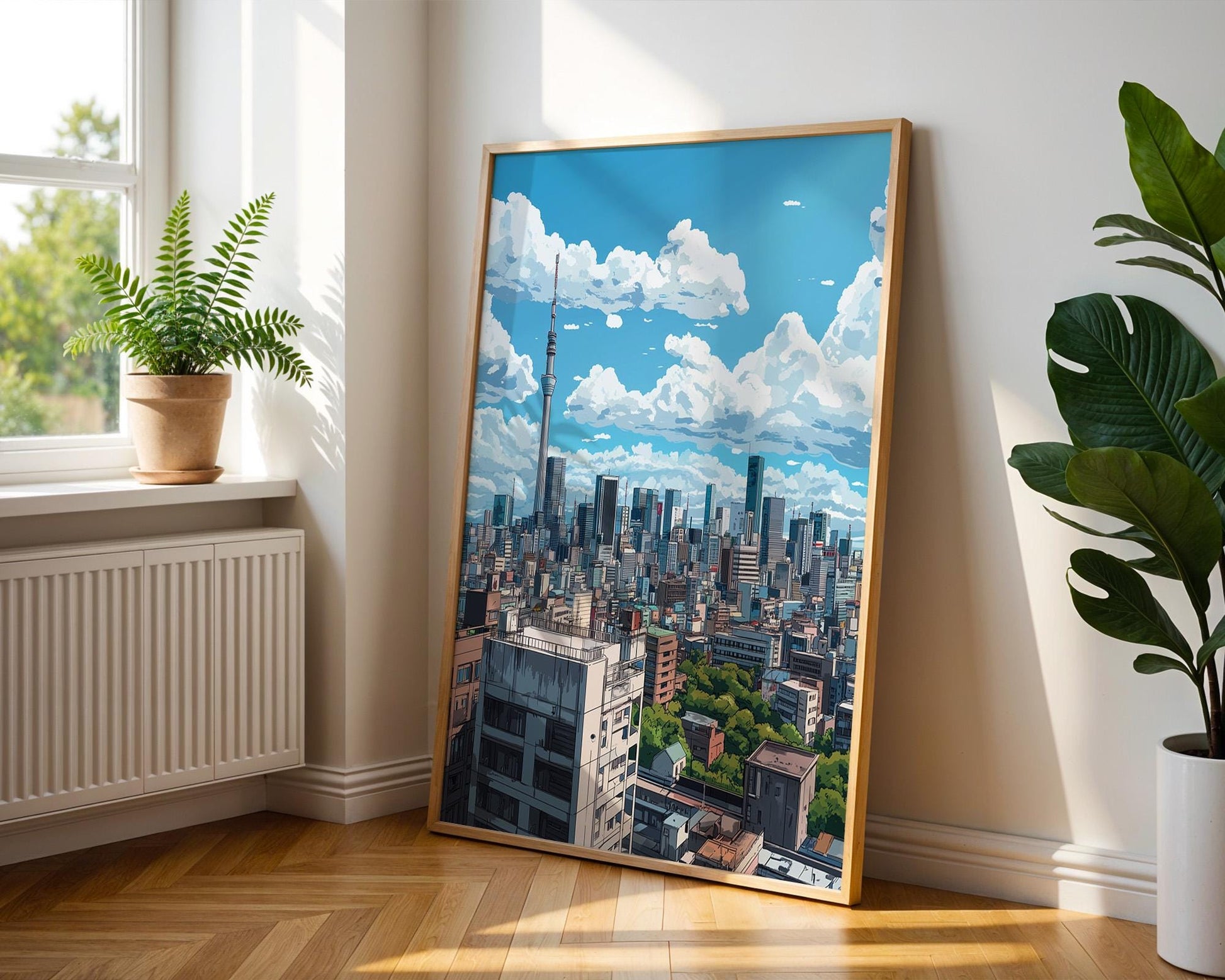 Japanese Wall Art | Anime Tokyo Skyline Poster