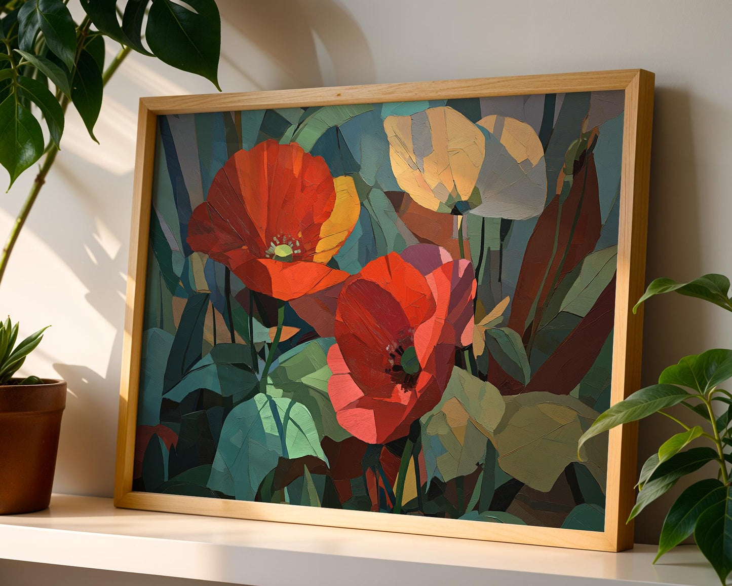 Maximalist Rose Wall Art | Colourful Floral Wall Decor