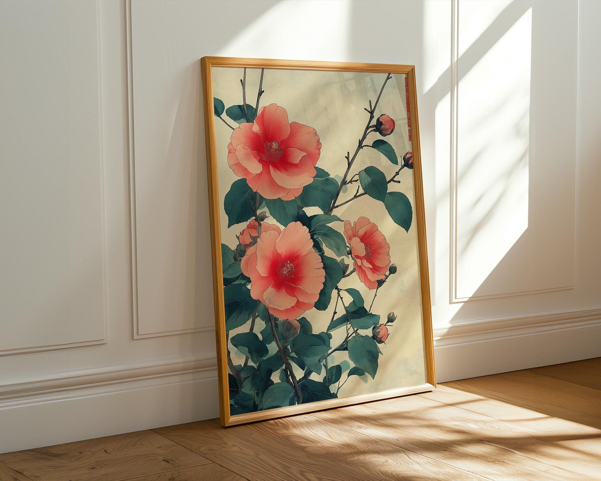 Japanese Wall Art | Japanese Floral Art Print