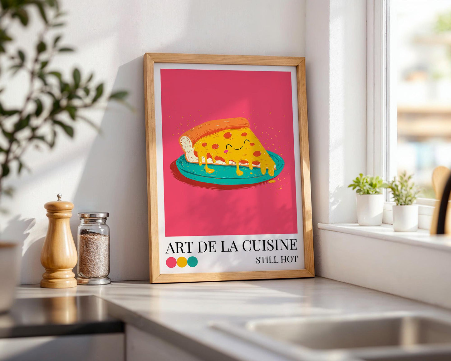 Kitchen Wall Art | Colorful Pizza Wall Art