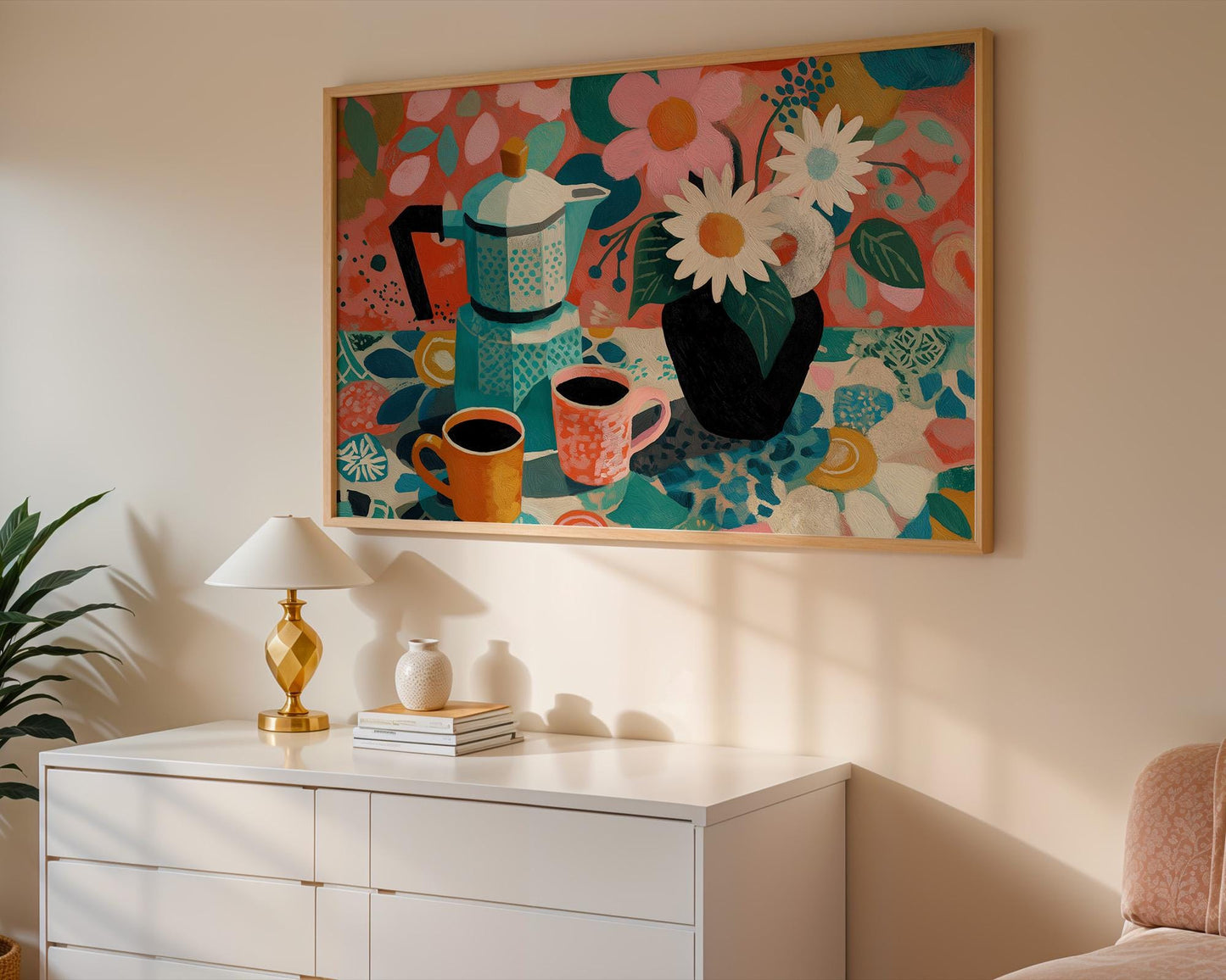 Kitchen Wall Art | Abstract Floral Kitchen Wall Art