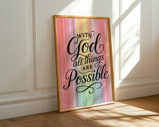 Christian Wall Art | Bible Verse Poster