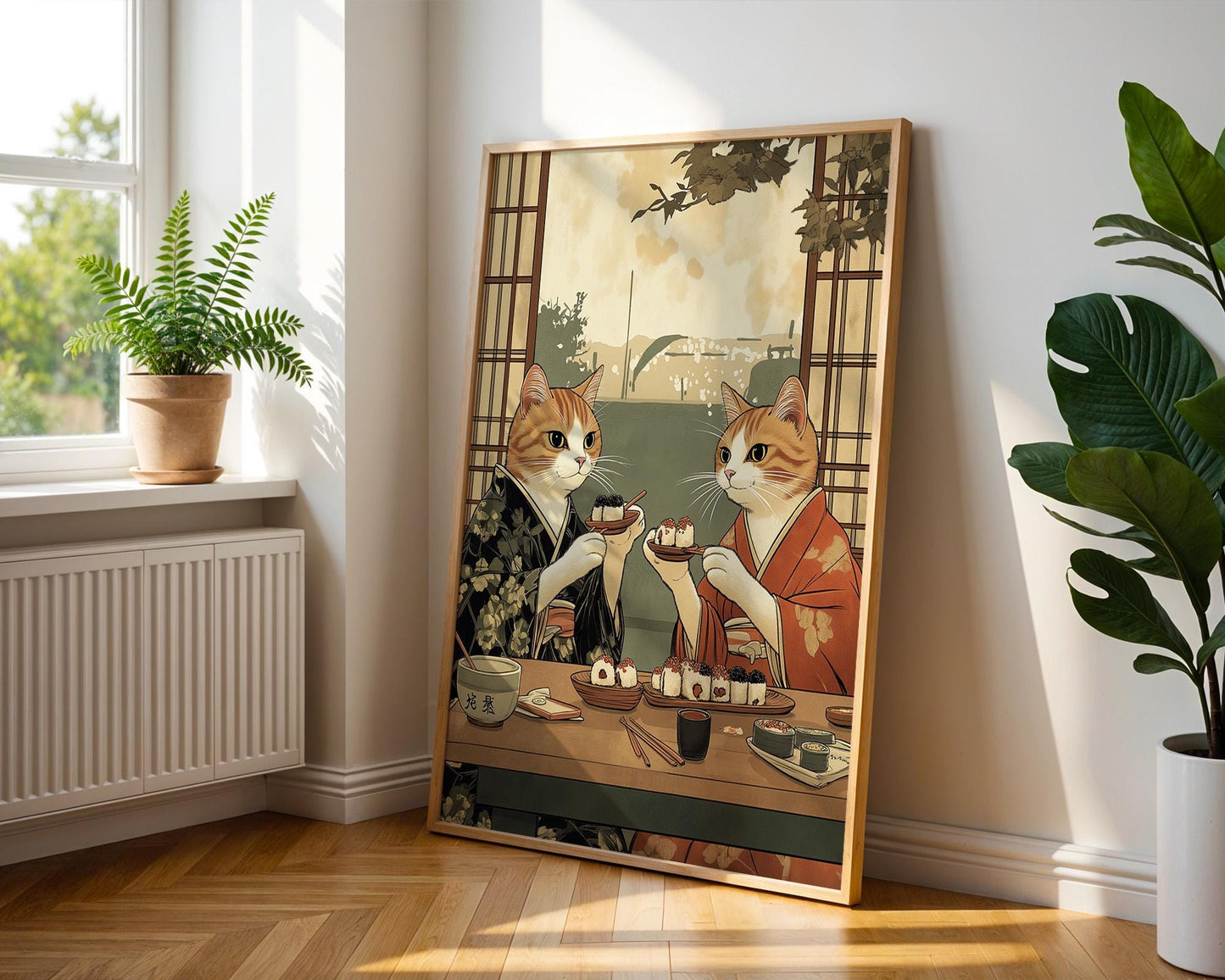 Japanese Wall Art | Japanese Cat Poster