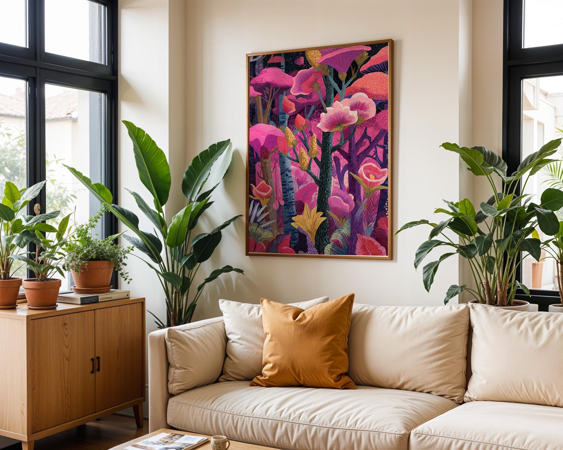 Dopamine Decor | Abstract Tropical Botanical Print
